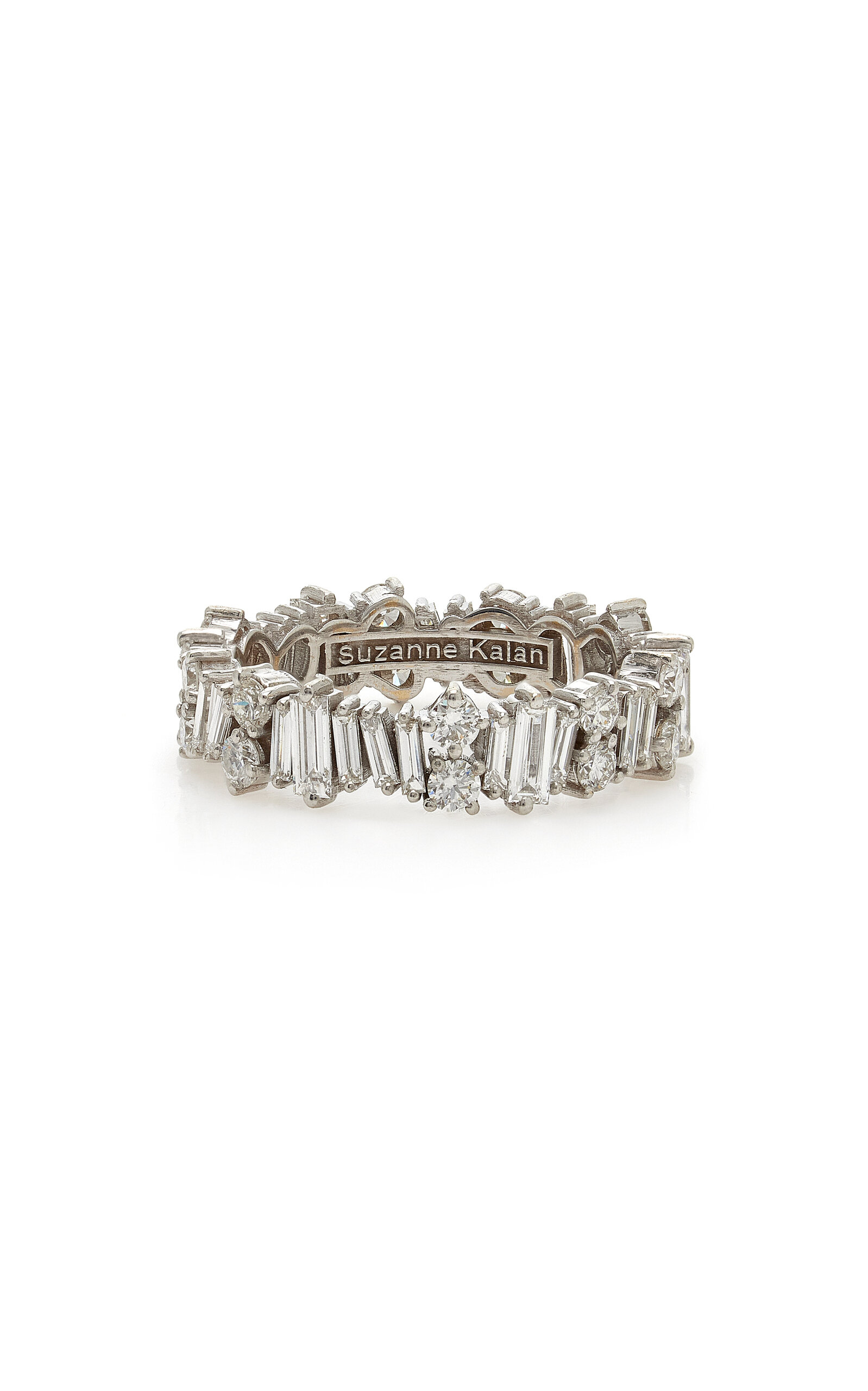 Suzanne Kalan - Classic Eternity 18K White Gold Diamond Ring - White - US 6.5 - Moda Operandi - Gifts For Her