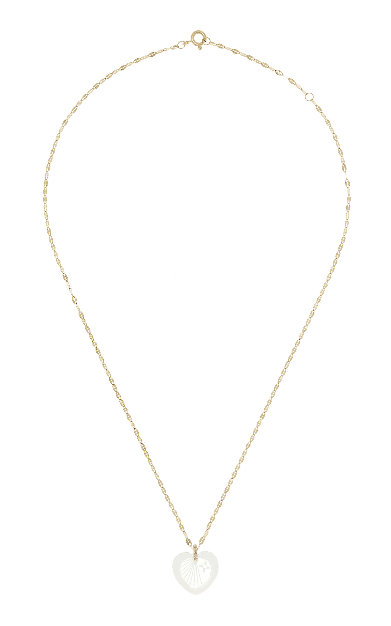 Pascale Monvoisin - Gabin 9K Gold Crystal and Diamond Necklace - Gold - OS - Moda Operandi - Gifts For Her