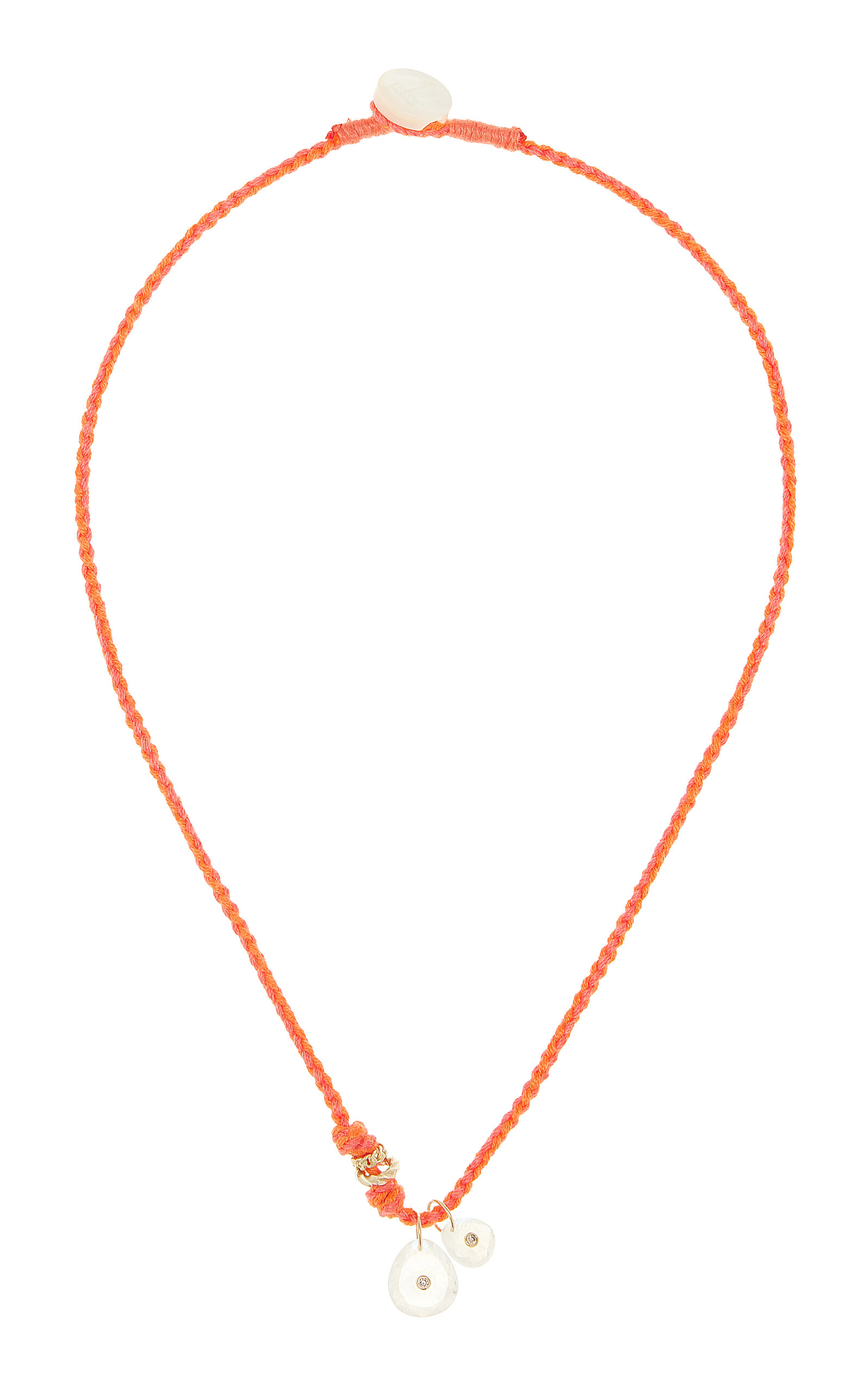 Pascale Monvoisin - Holi 9K Gold Multi-Stone Necklace - Coral - OS - Moda Operandi - Gifts For Her