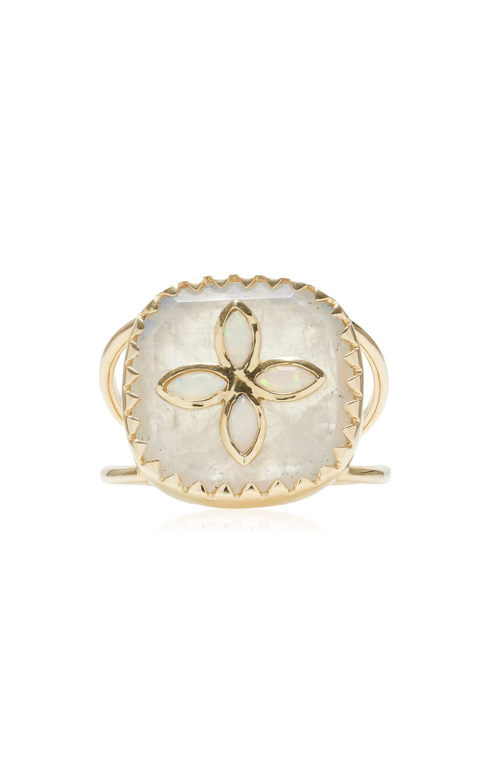 Pascale Monvoisin - Bowie N°2 Moonstone Ring - Gold - US 7 - Moda Operandi - Gifts For Her