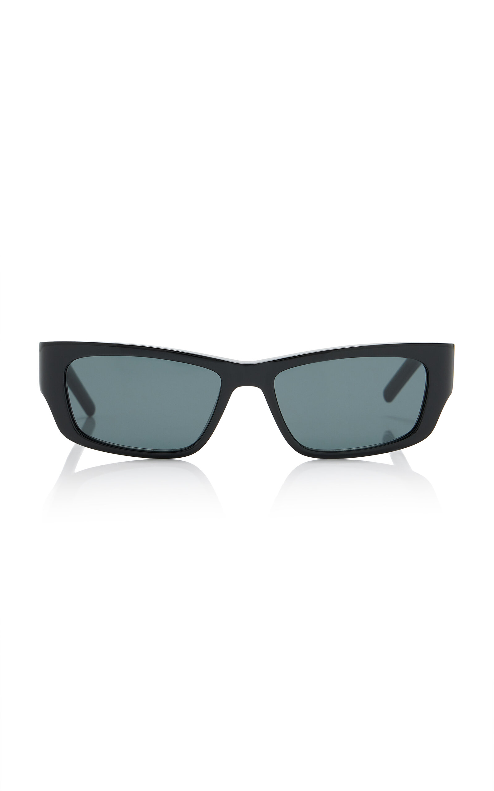 Saint Laurent - Jazz Cat-Eye Acetate Sunglasses - Black - OS - Moda Operandi
