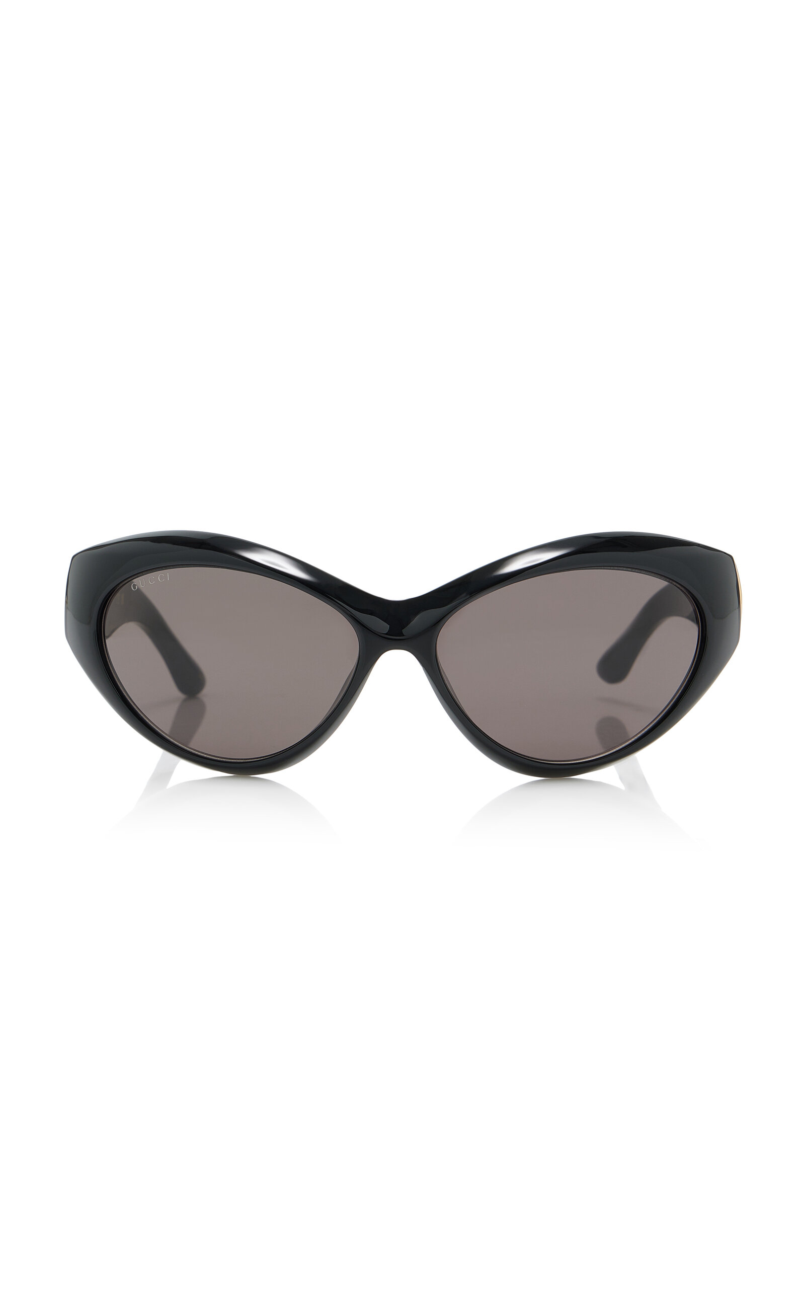 Gucci - Cat-Eye Acetate Sunglasses - Black - OS - Moda Operandi
