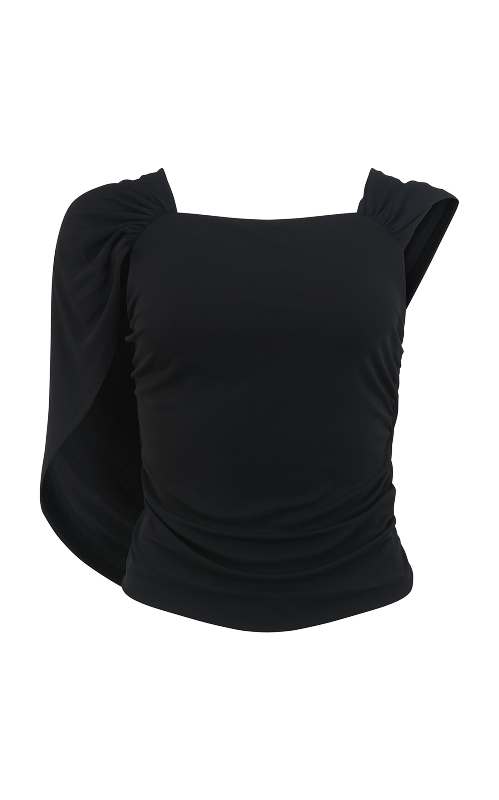 Harris Tapper - Heed Draped Jersey Top - Black - AU 14 - Moda Operandi