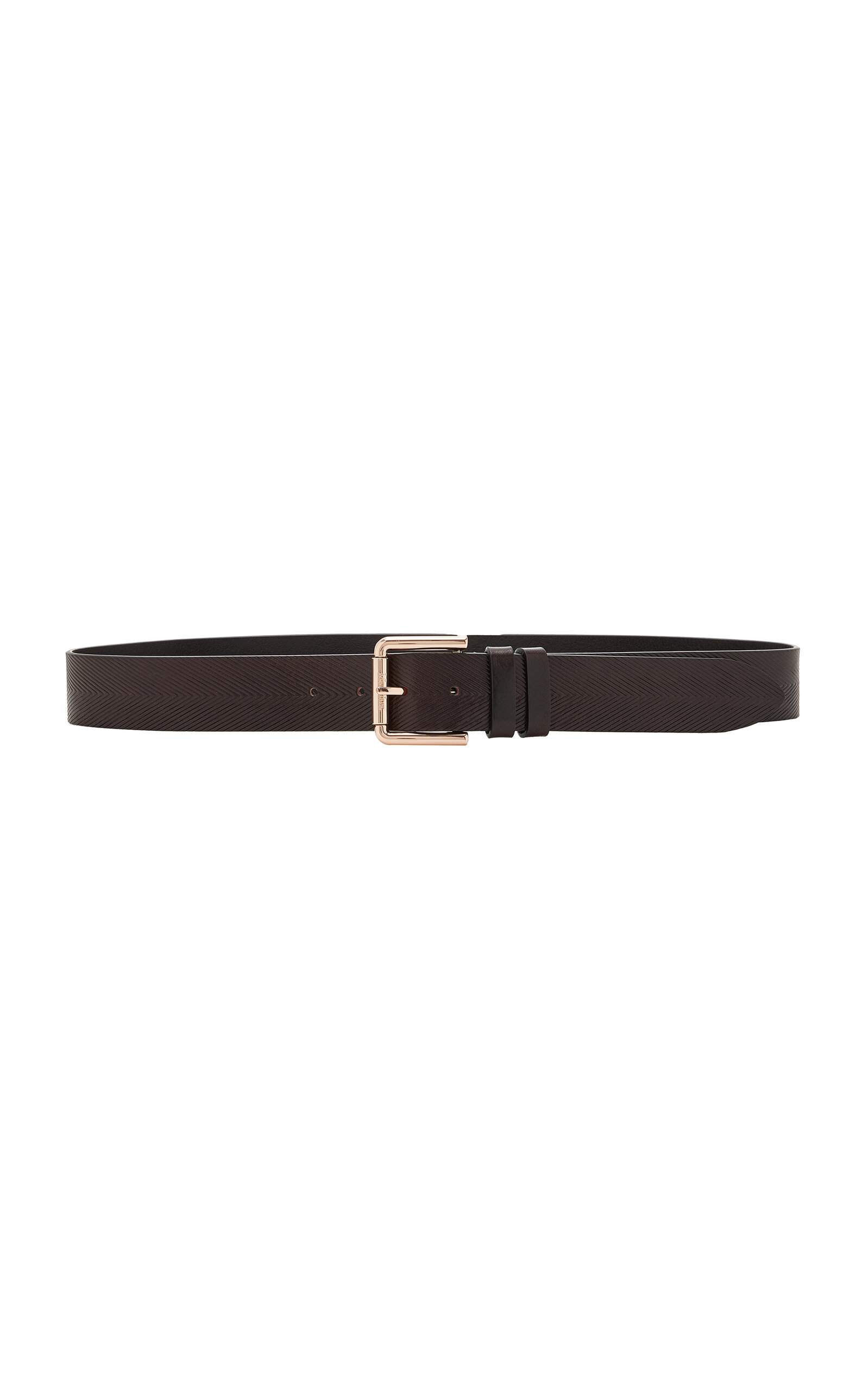 Max Mara Leather Belt In Brown