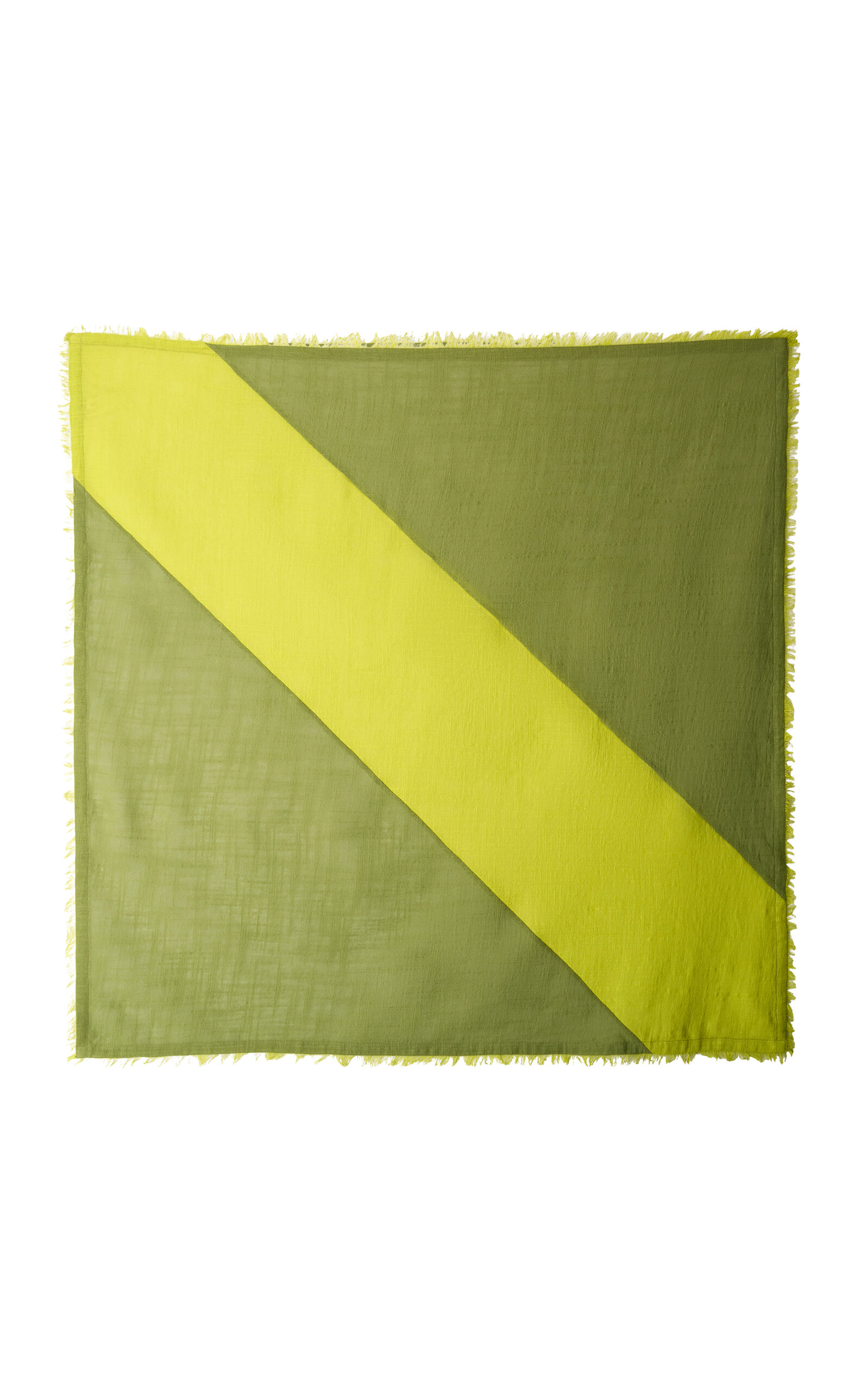 Staud Sonya Cotton Scarf In Green