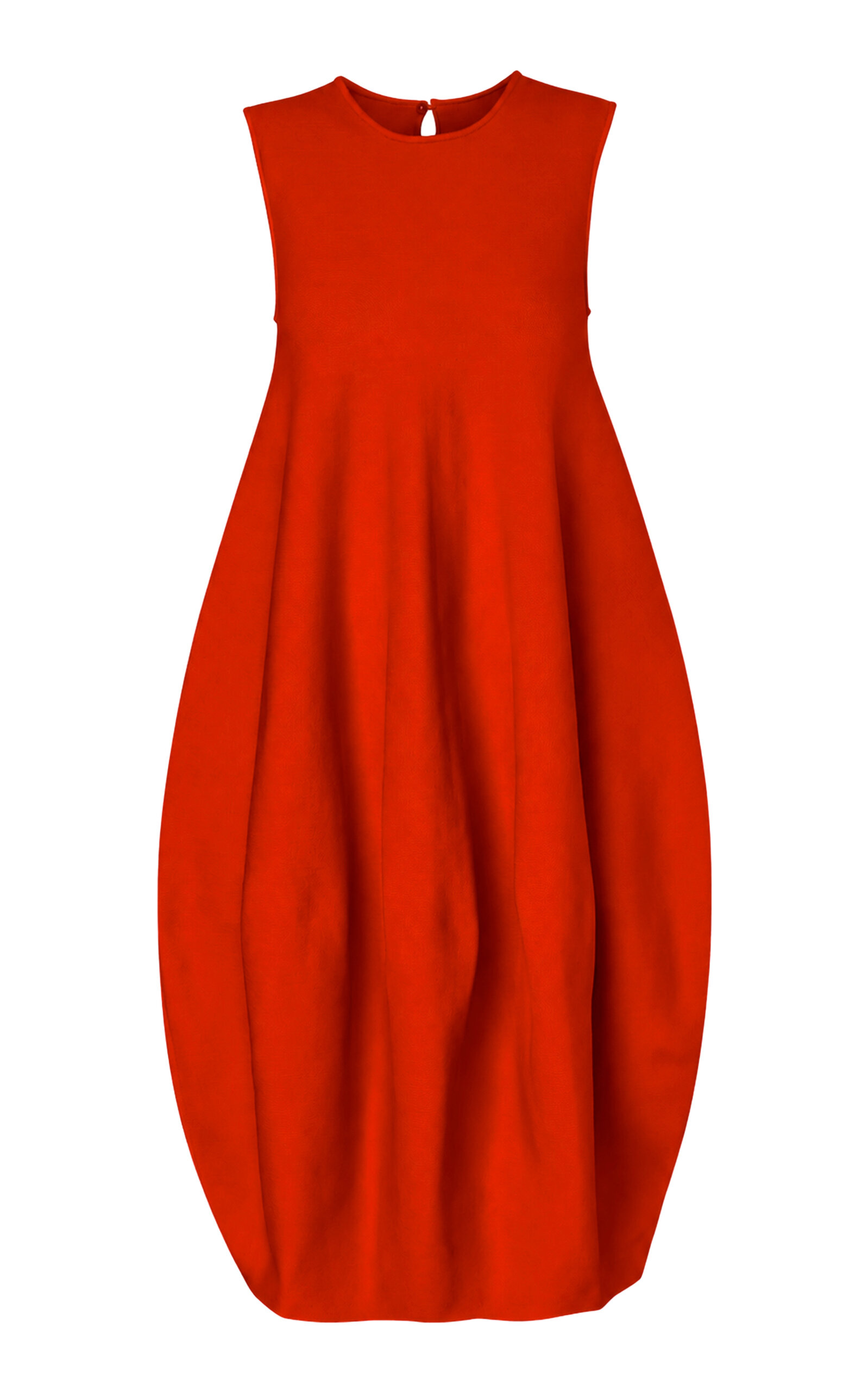 Pepa Pombo Felice Midi Dress In Coral