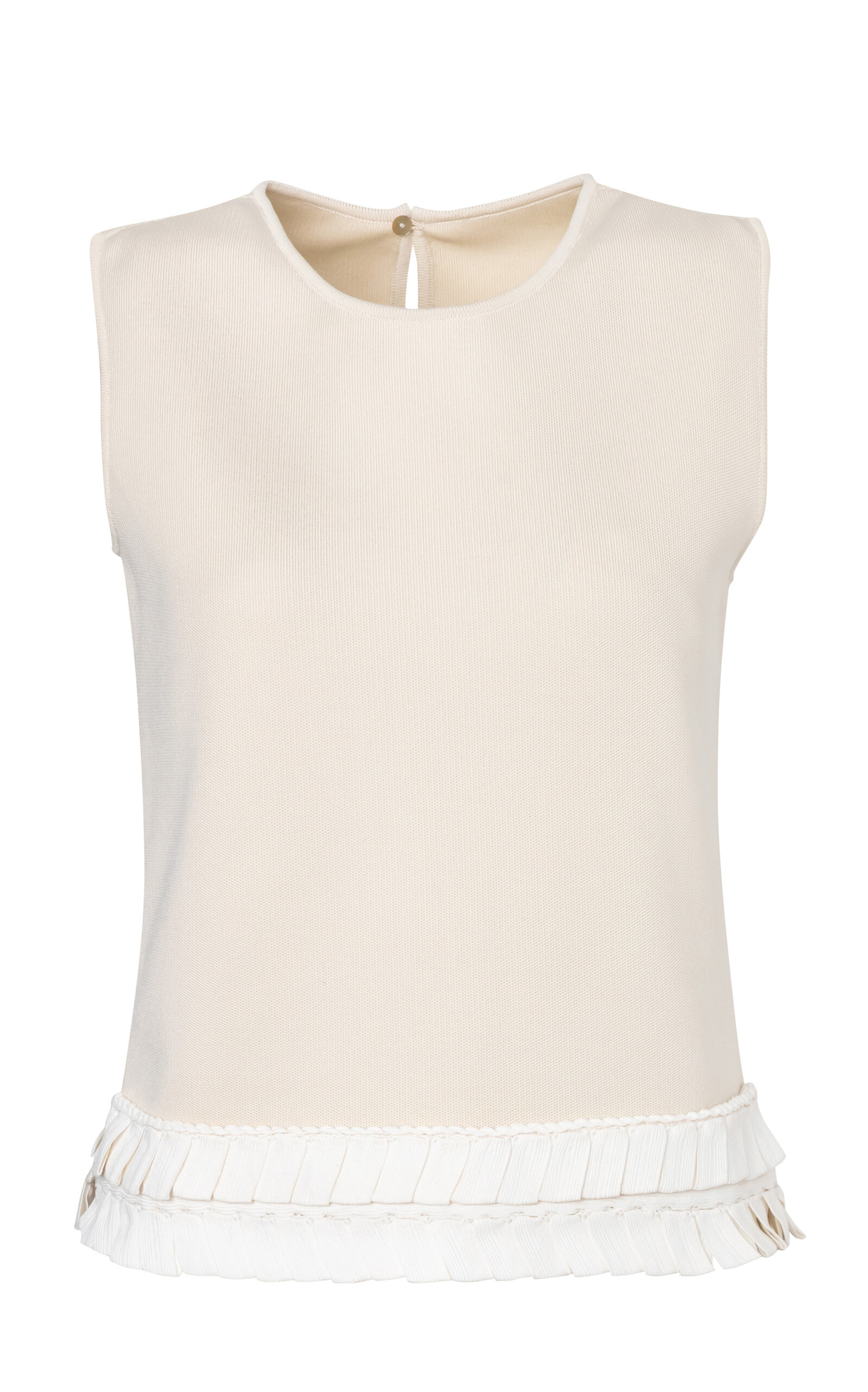 Pepa Pombo Cinta Top In Off-white