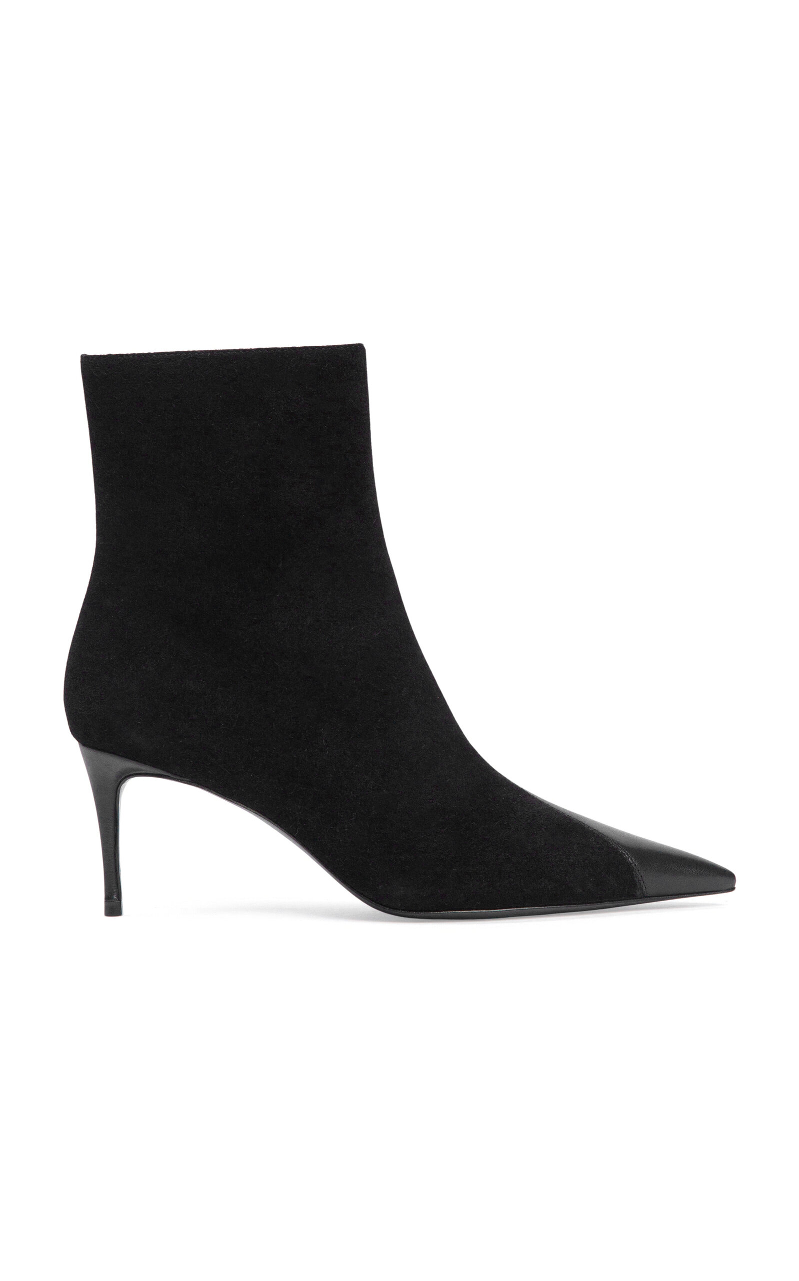 Black Suede Studio Oblika Ankle Boots