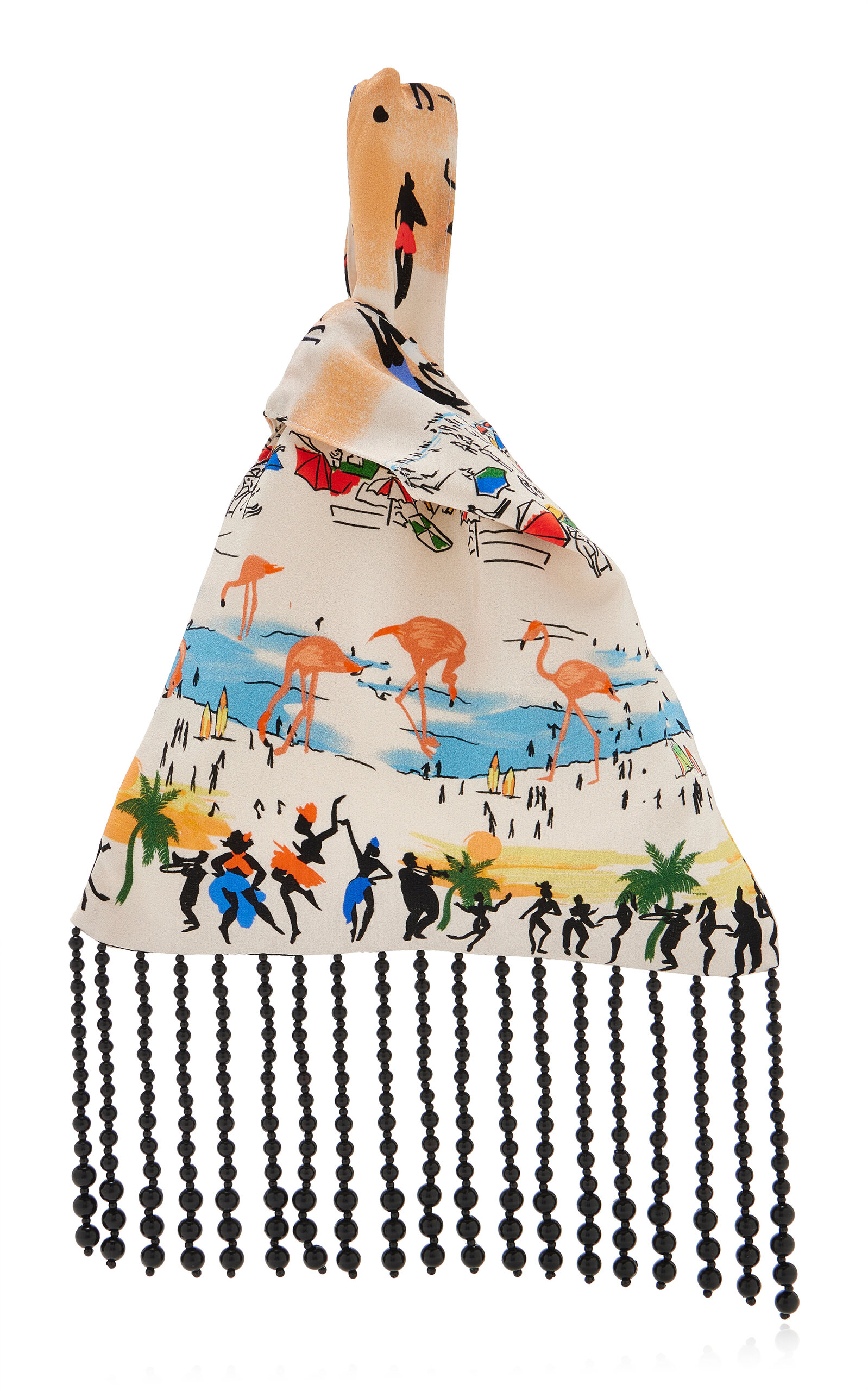 Mélisse - Rio-Print Silk Knot Bag - Print - OS - Moda Operandi