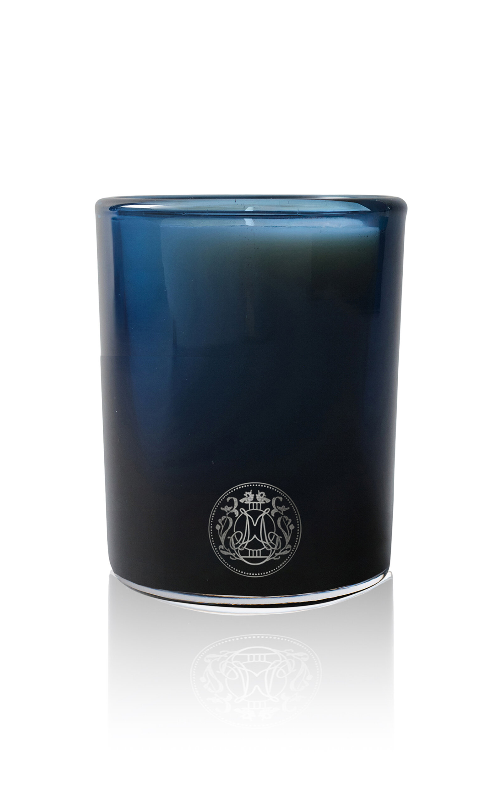 Memoire Mémoire - Night Walk Handblown Glass Candle; Classic - Blue