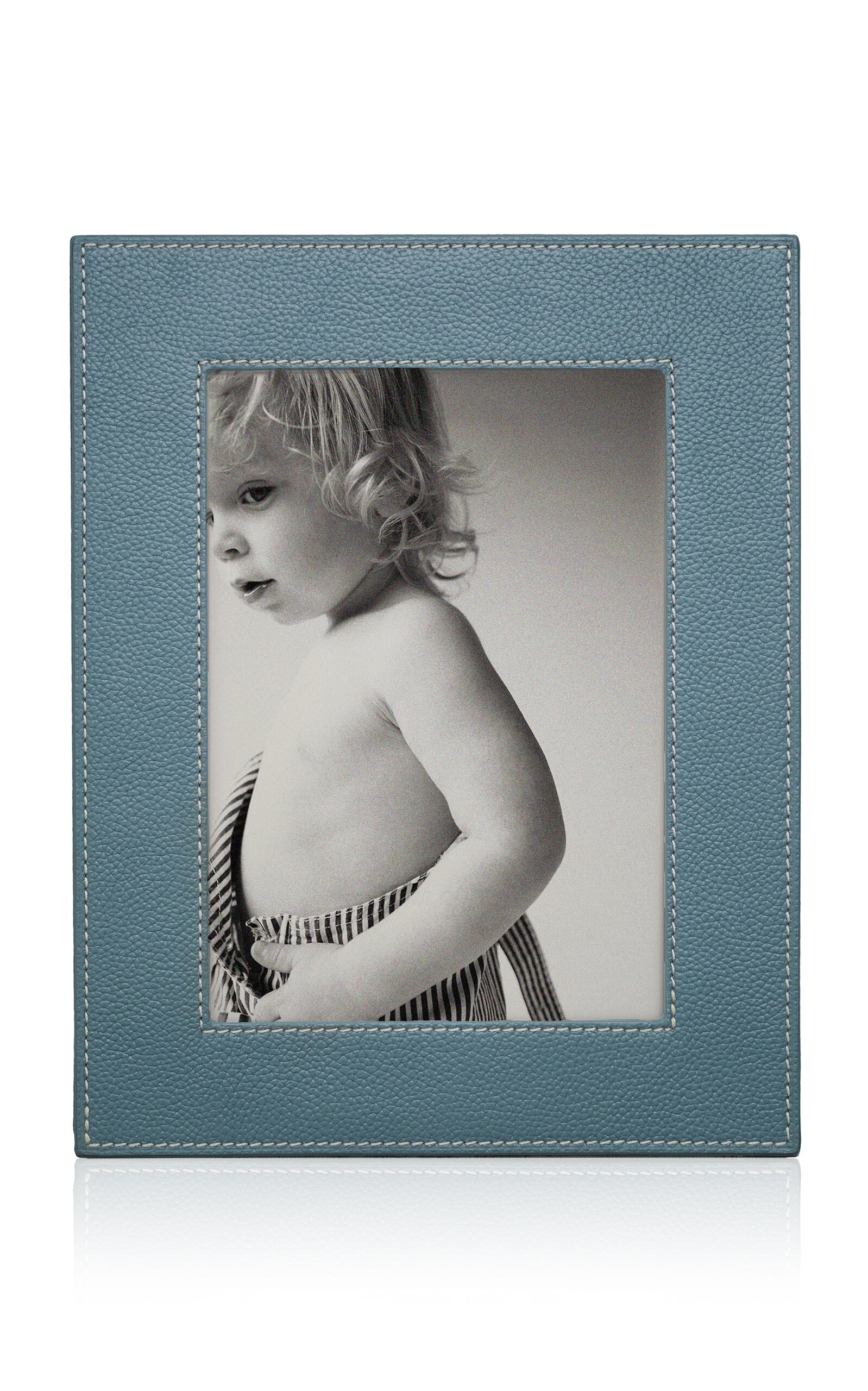 Memoire Mémoire - Chelsea Leather Picture Frame - Light Blue