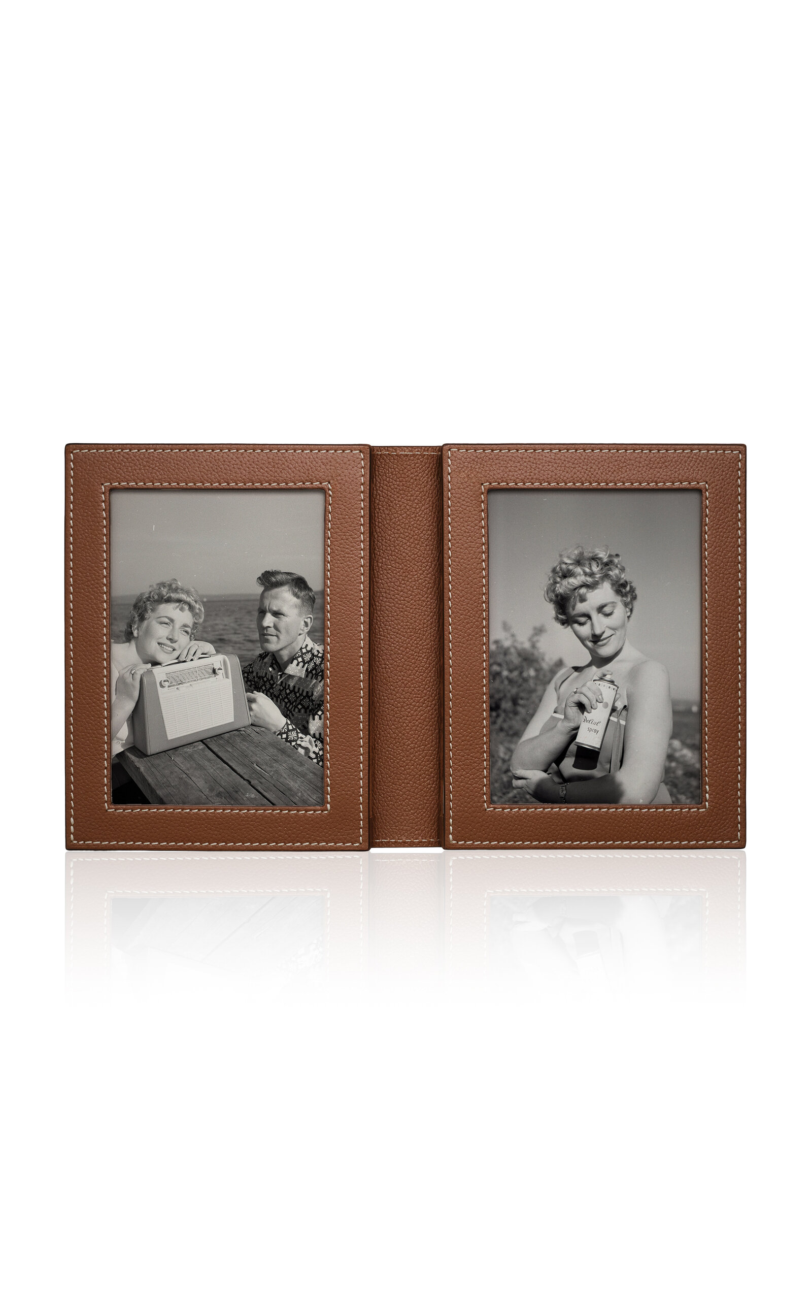 Memoire Mémoire - Boltons Leather Double Frame - Tan