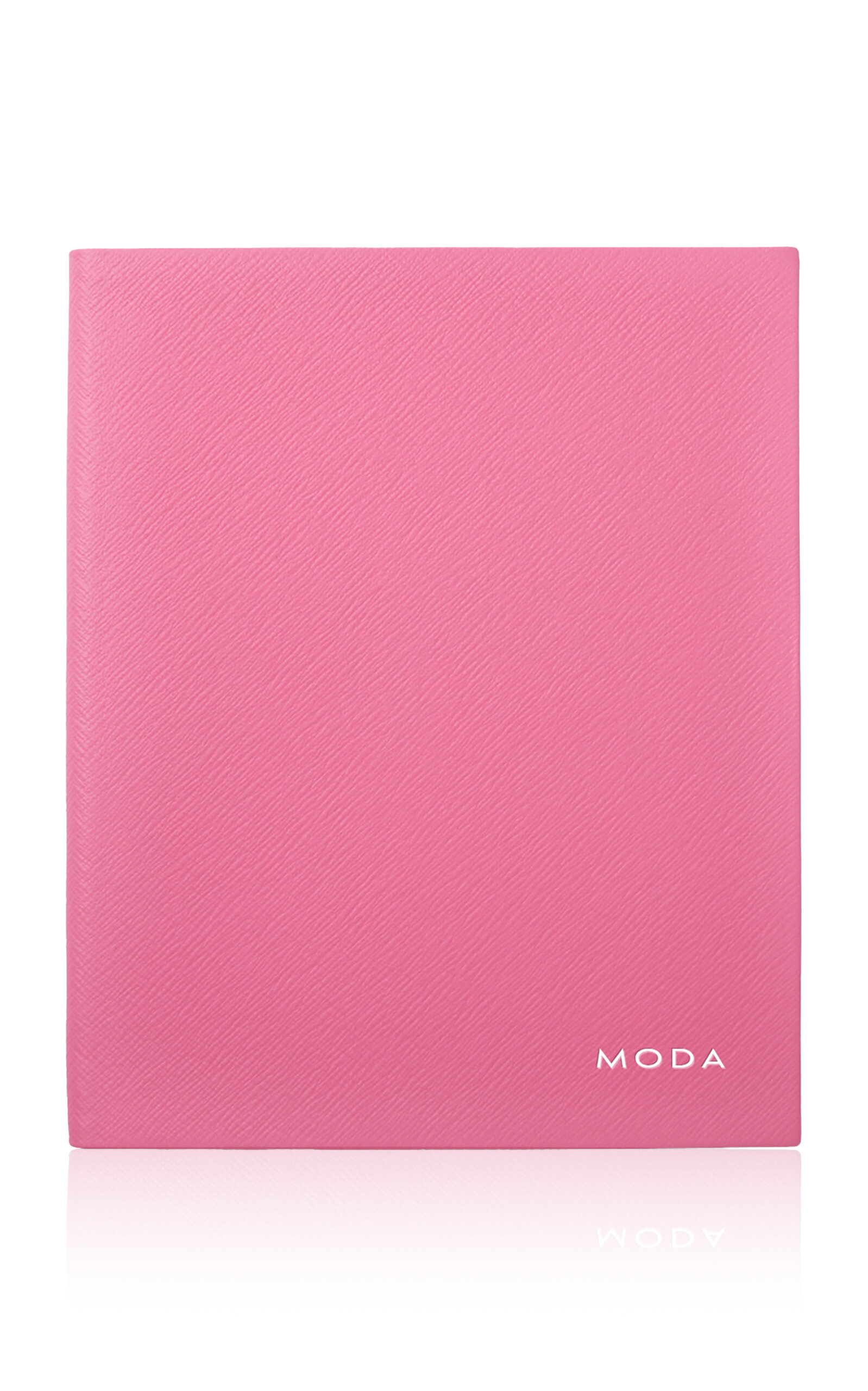 Smythson - Portobello Notebook in Panama - Pink - Moda Operandi