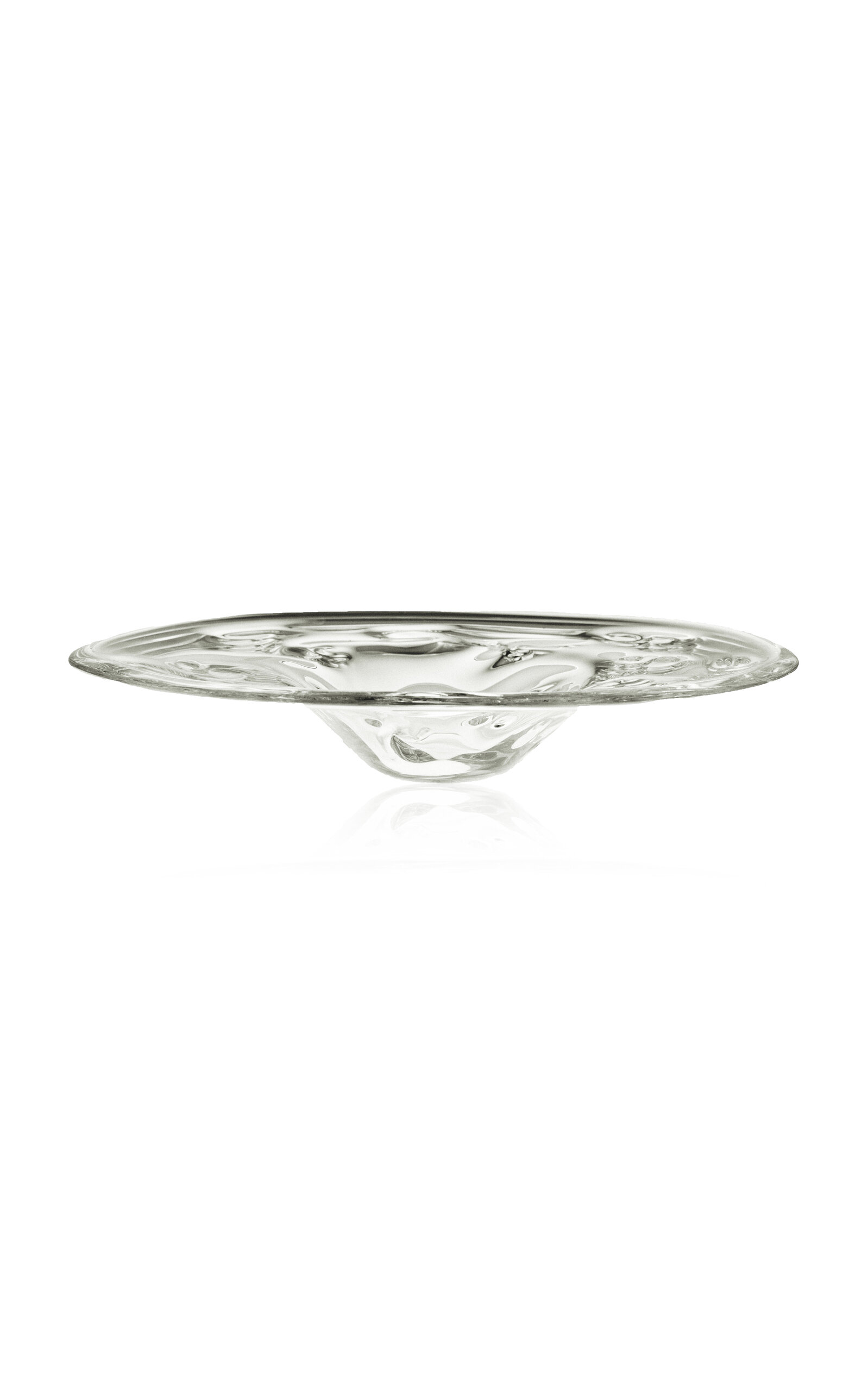 Louise Roe - Sr Vintage Glass Tray Clear; Deco - Clear