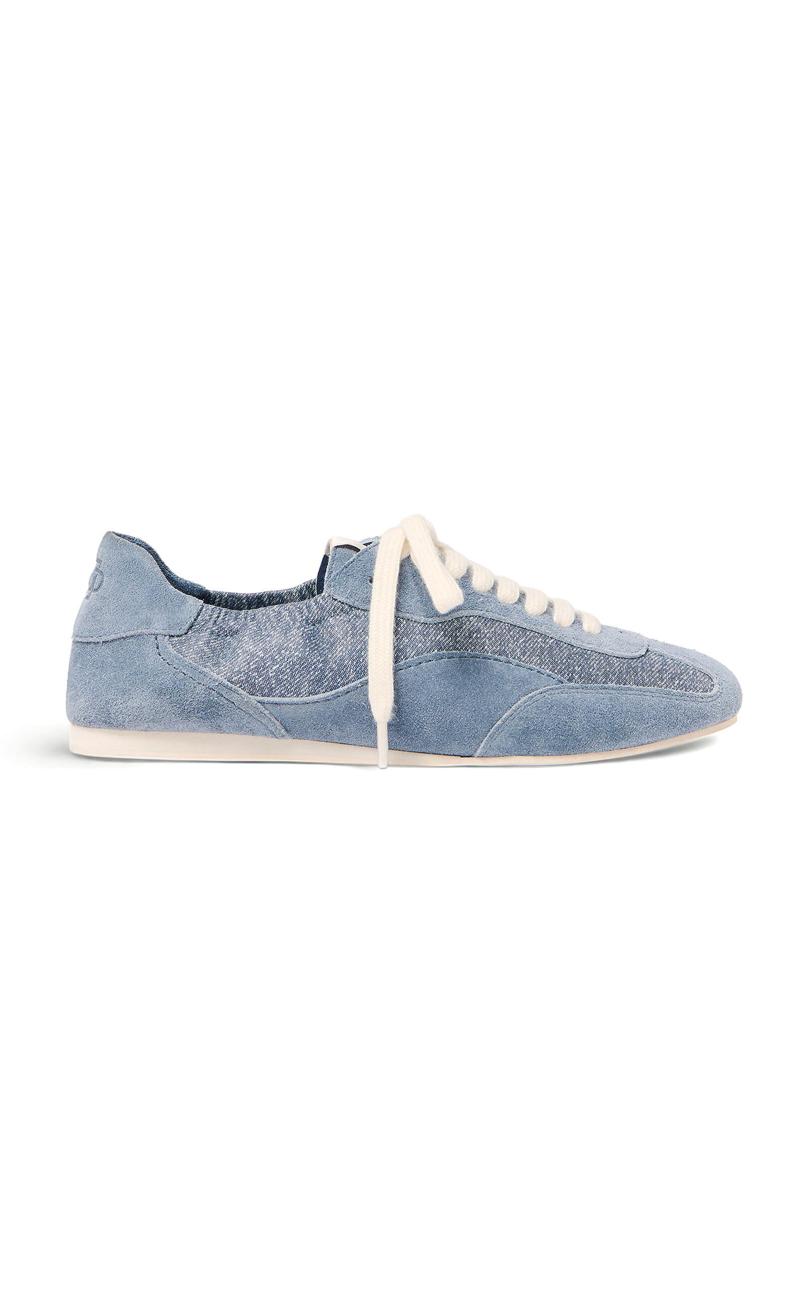 SIMKHAI Georgie Denim Leather Combo Sneaker - Moda Operandi