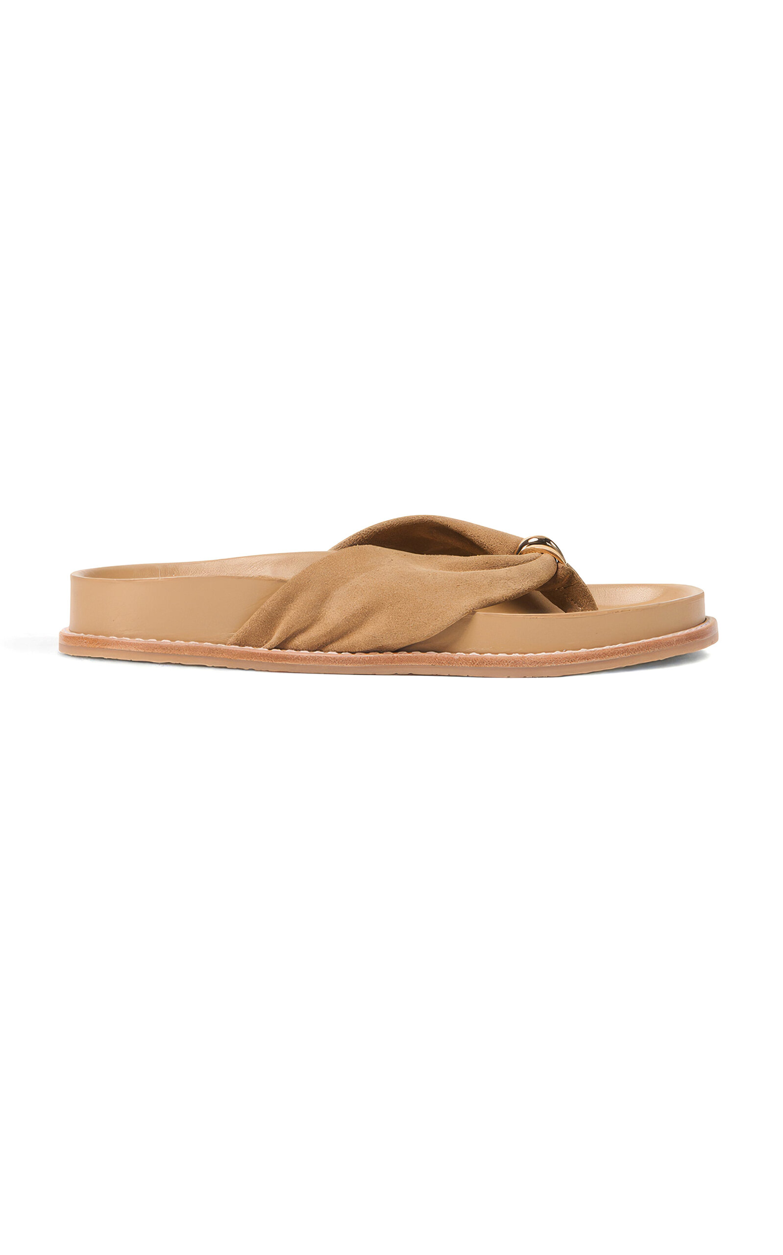 Simkhai Stella Suede Sport Sandal In Tan