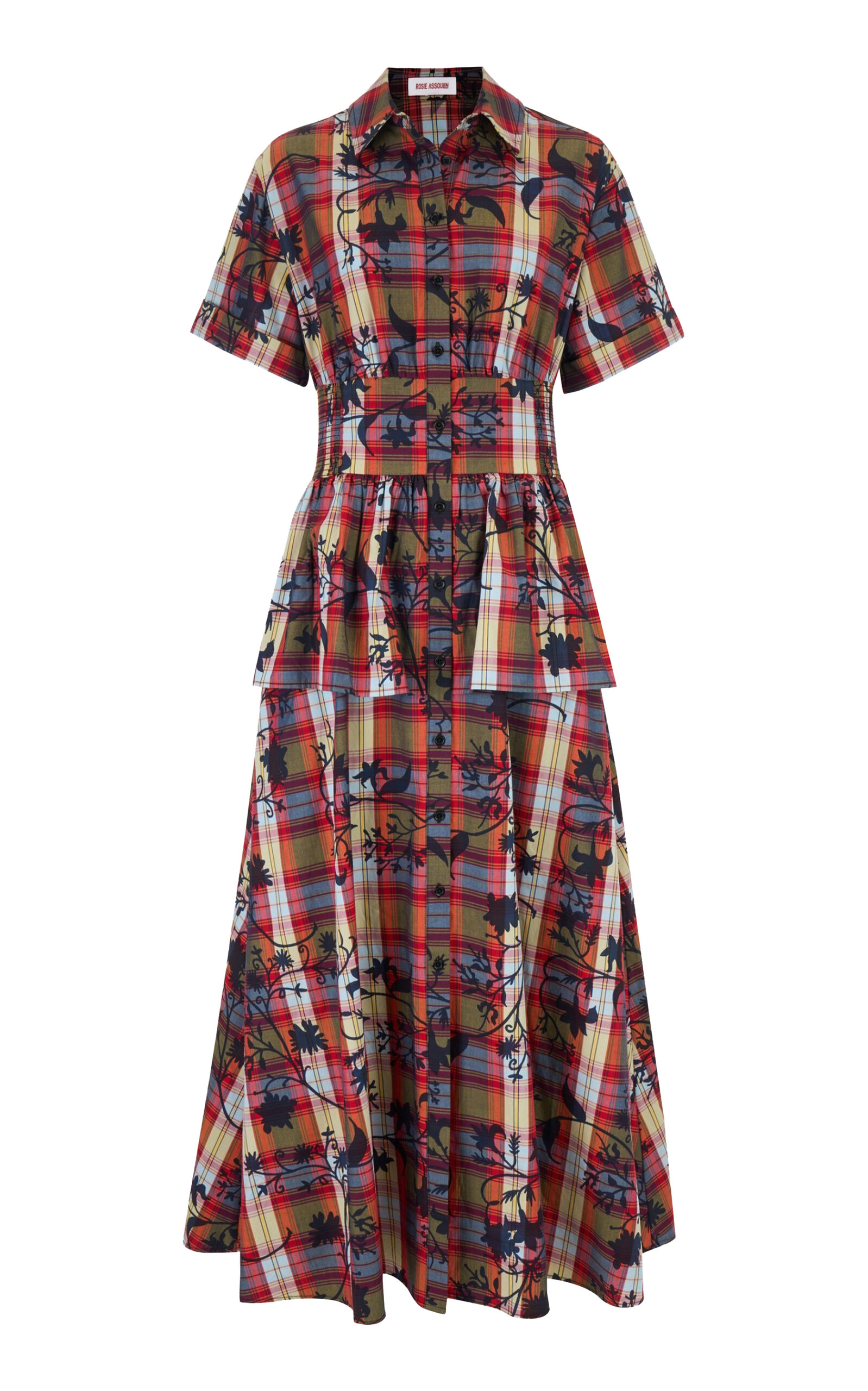 Rosie Assoulin Boogie Woogie Bugle Boy Plaid Poplin Dress - Moda Operandi