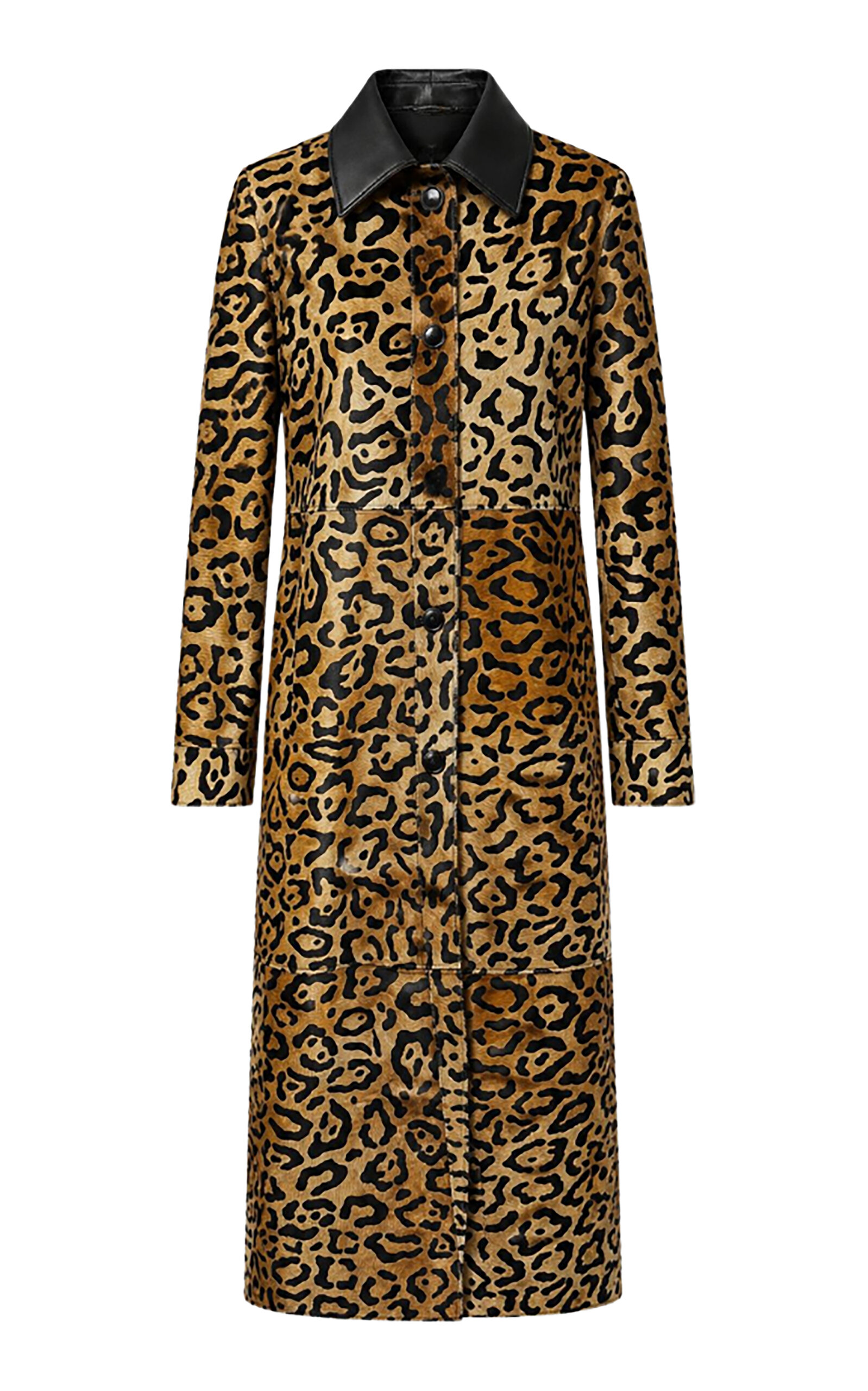 Zut The Estate Leopard Leather Coat In Animal