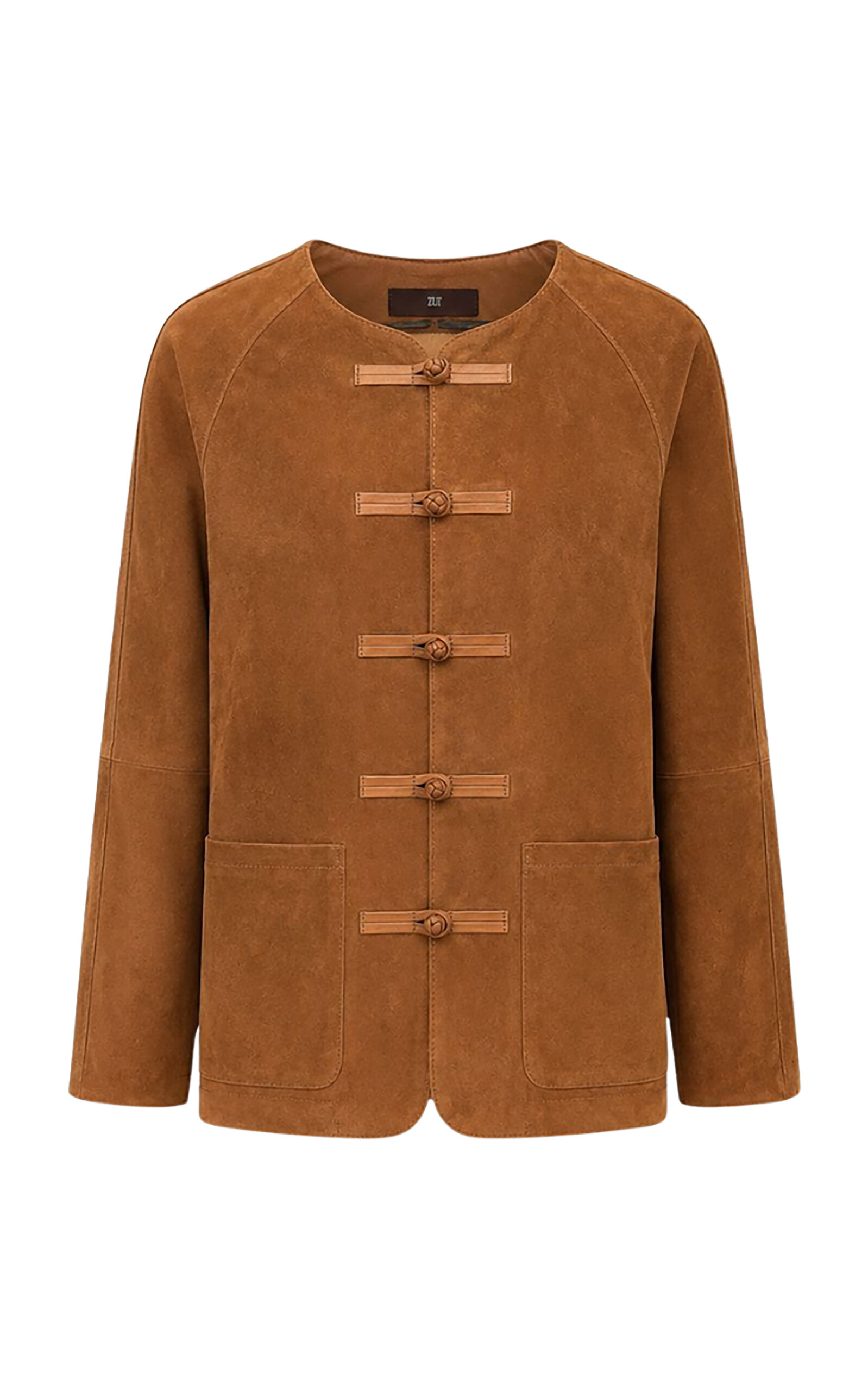 Zut The Canton Suede Jacket In Tan