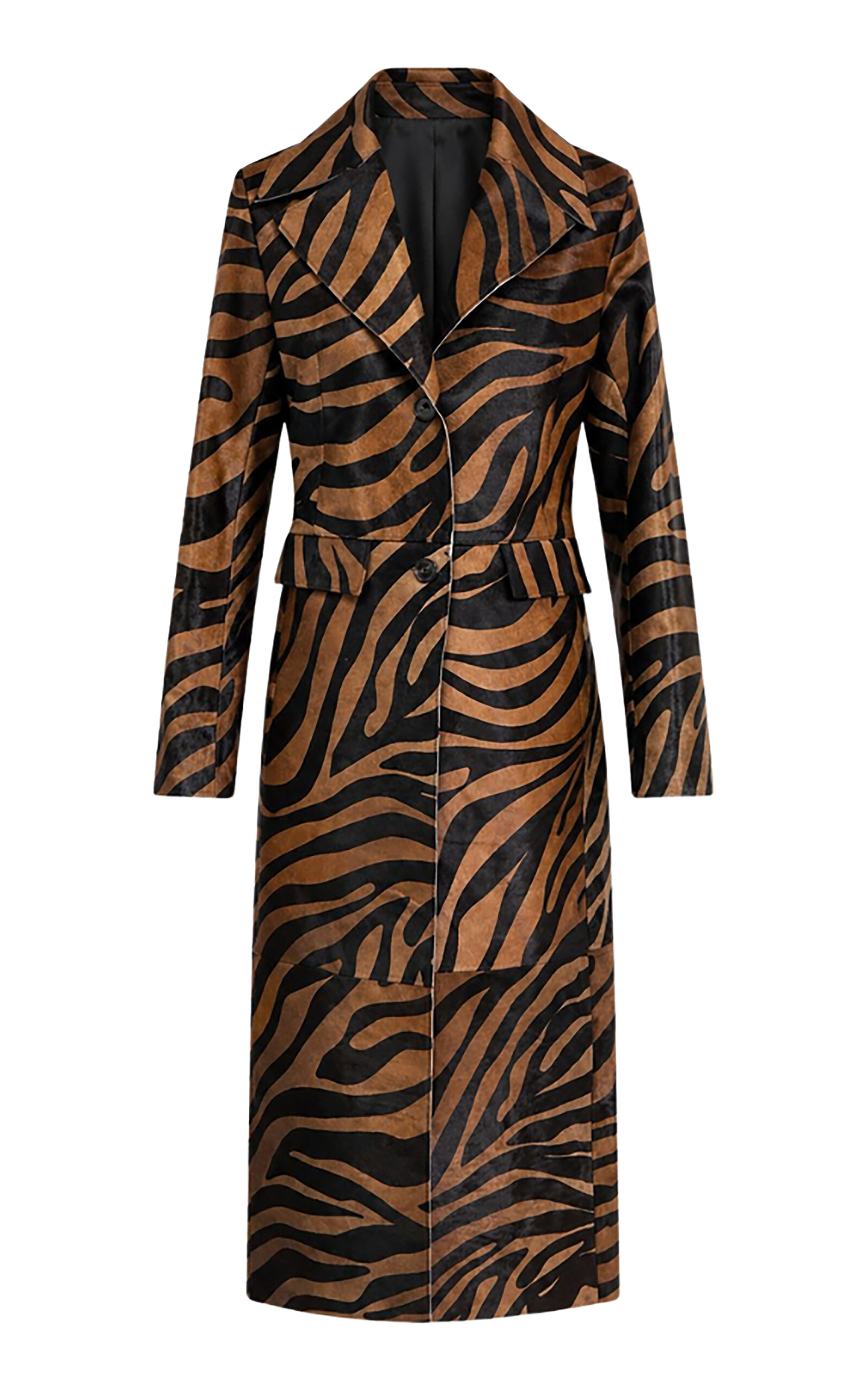 Zut The Bengal Leather Coat In Animal