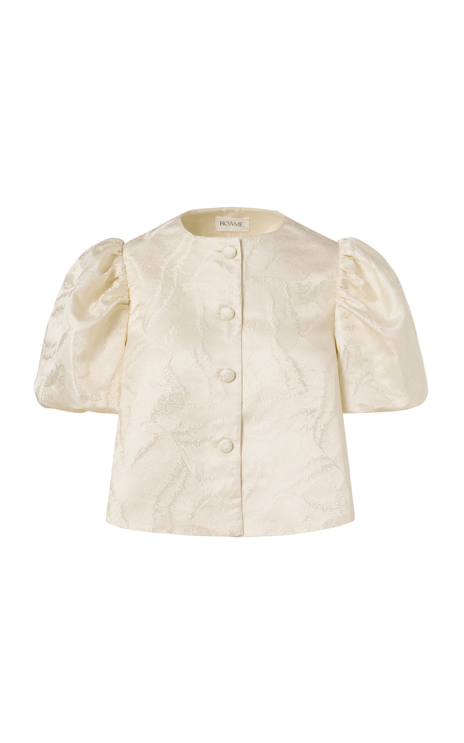 Roame. Roame Camila Jacquard Jacket In Ivory