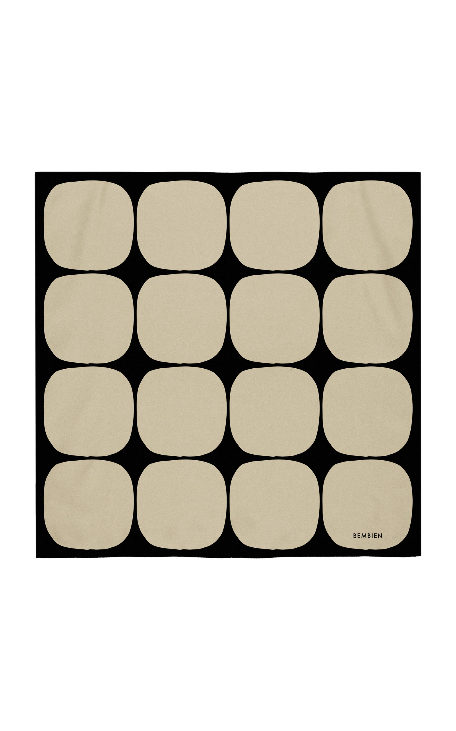 Bembien Forma Silk Scarf In Black,white