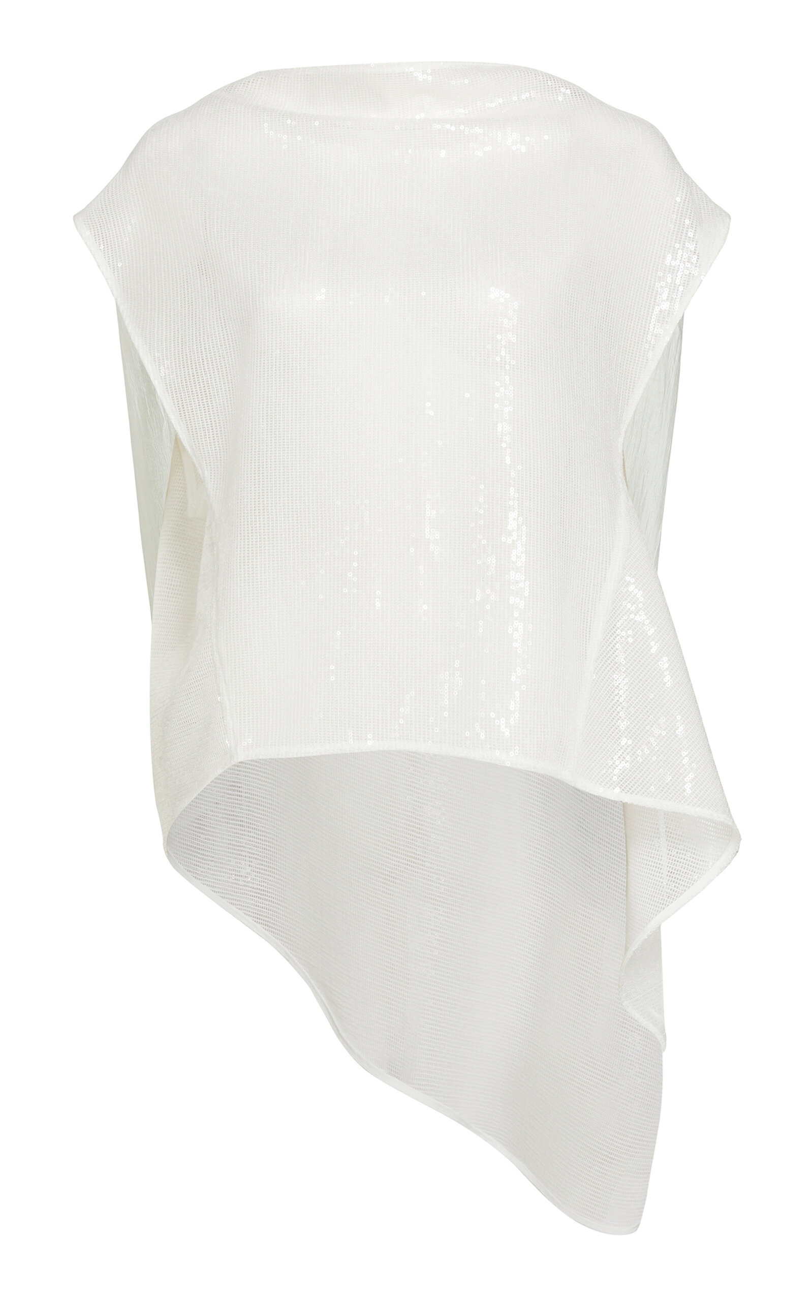 Maticevski Temple Sequined Blouse In White