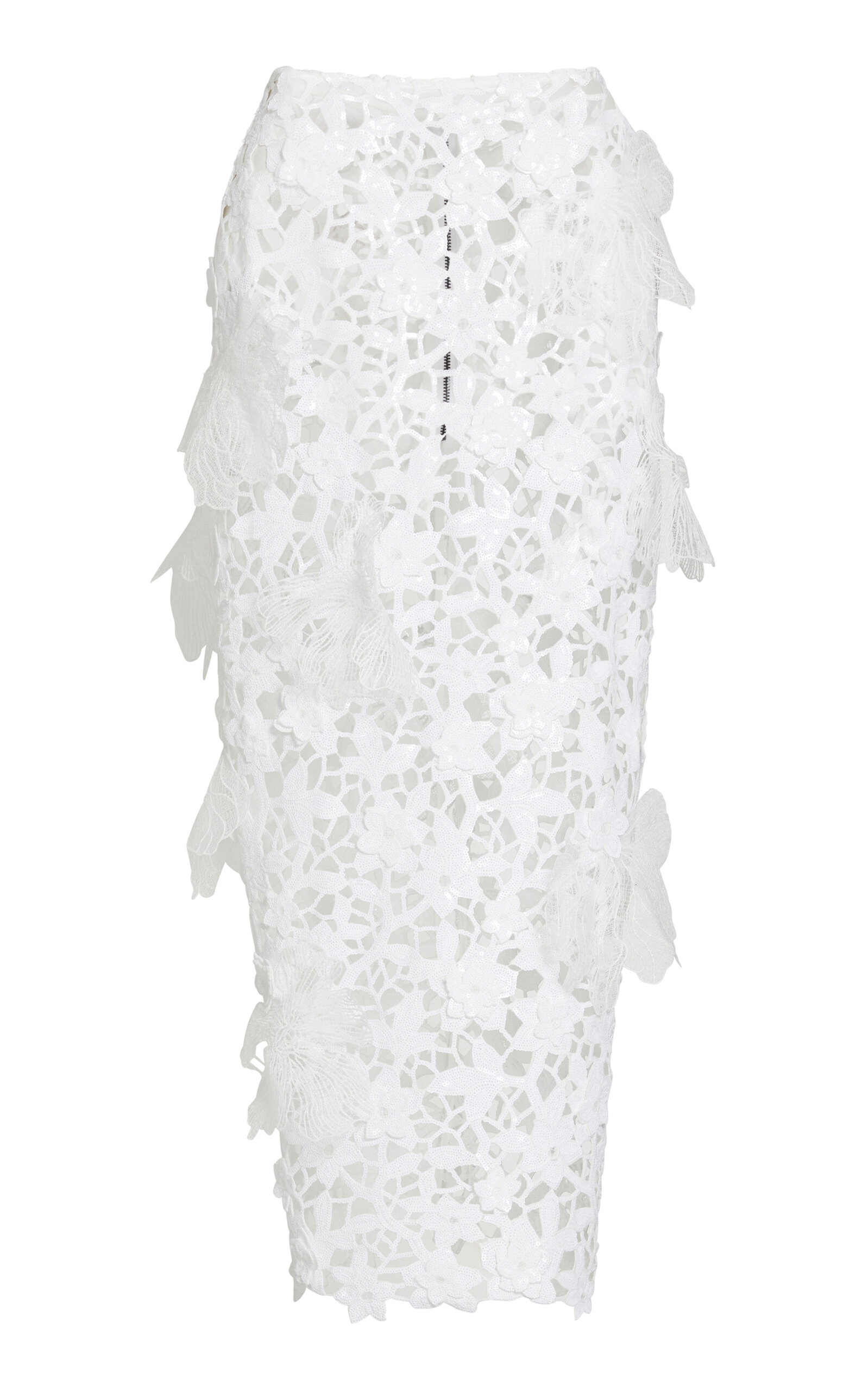 Maticevski Evergreen Pencil Skirt In White