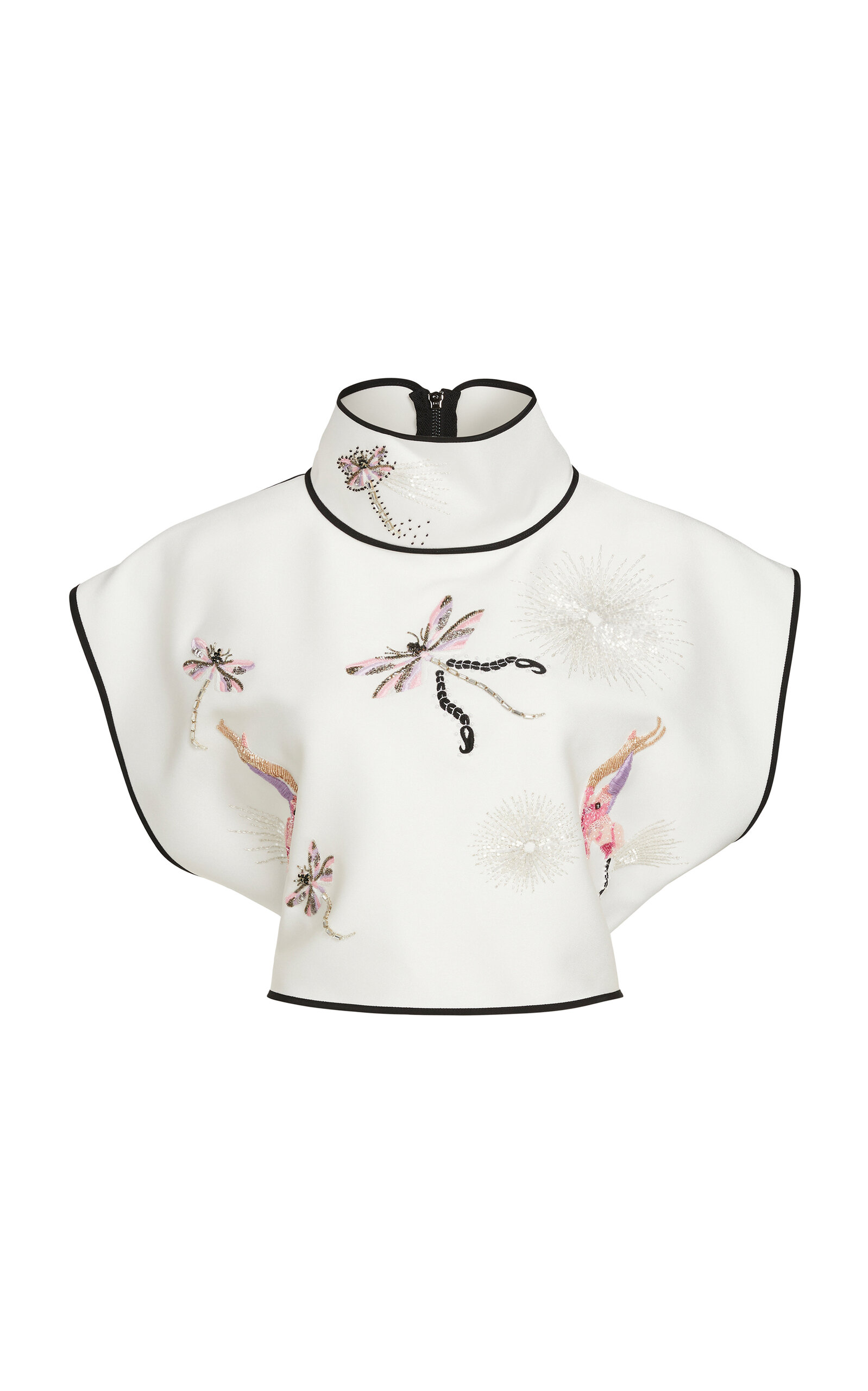 Maticevski Royalty Embroidered Top In White