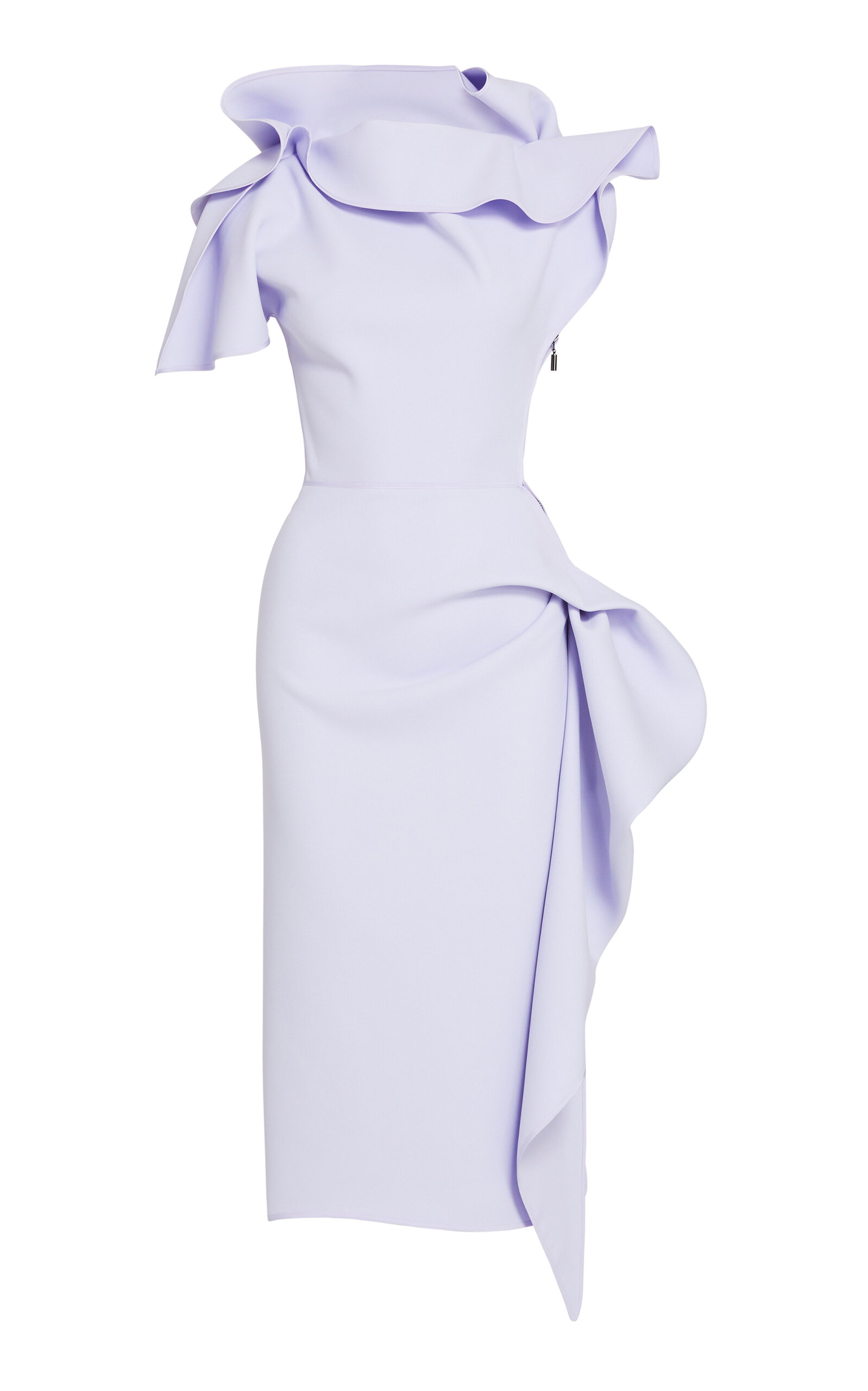 Maticevski Circulate Midi Dress In Purple