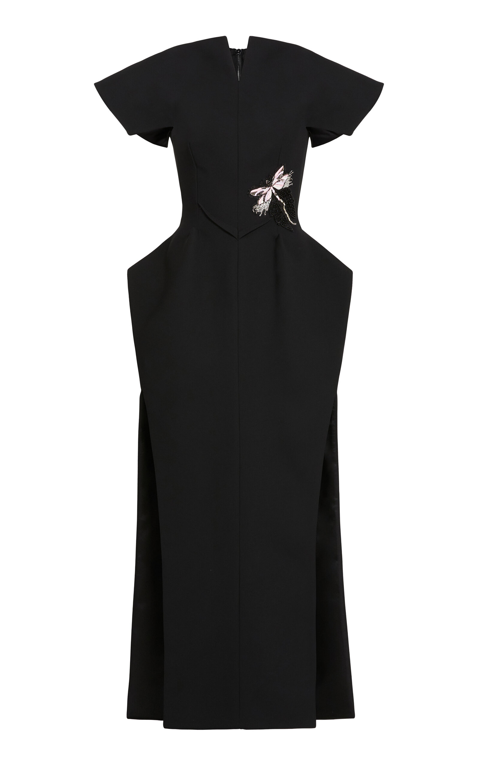 Maticevski Established Midi Dress In Black
