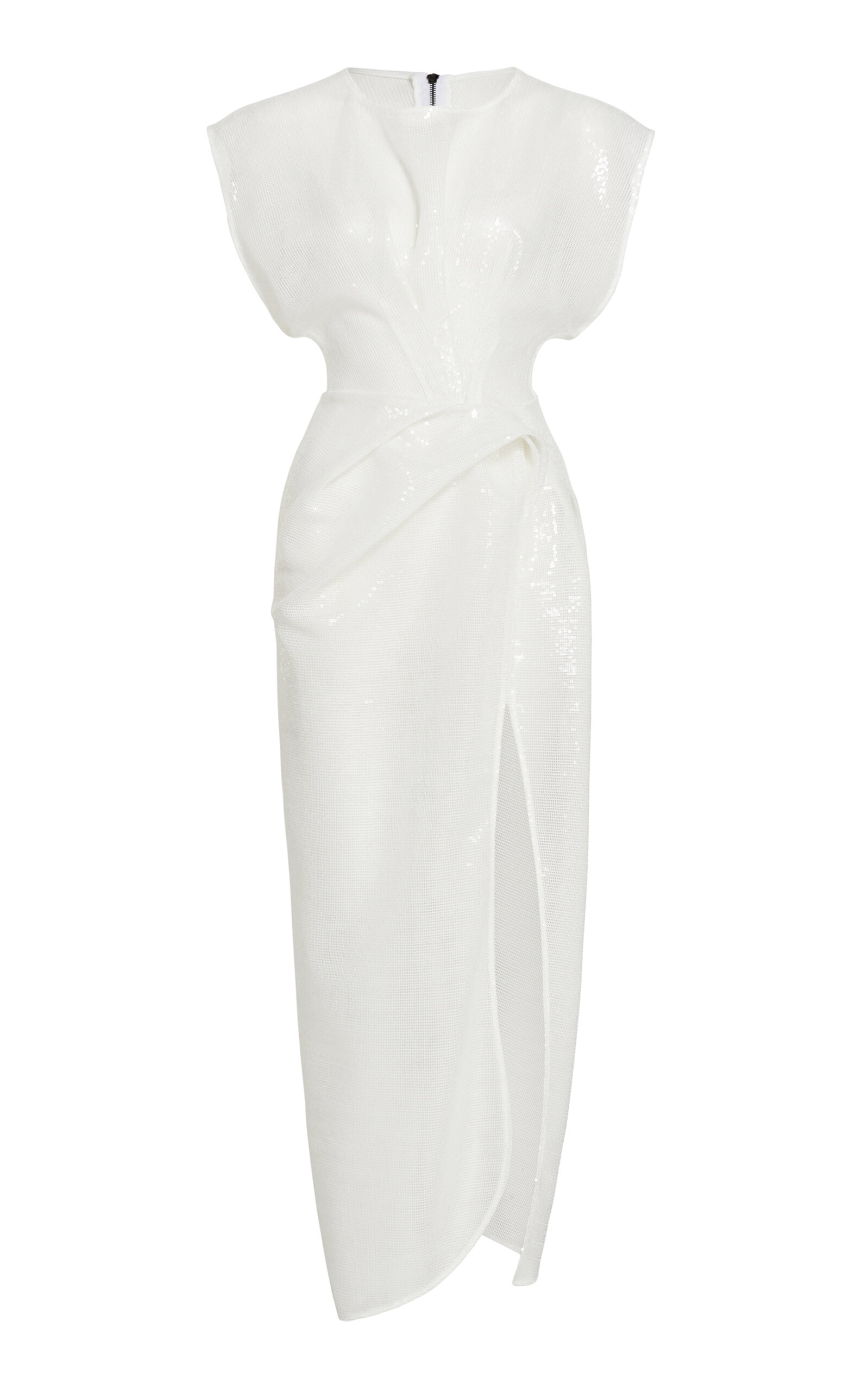 Maticevski Stabiliser Sequined Midi Dress In White