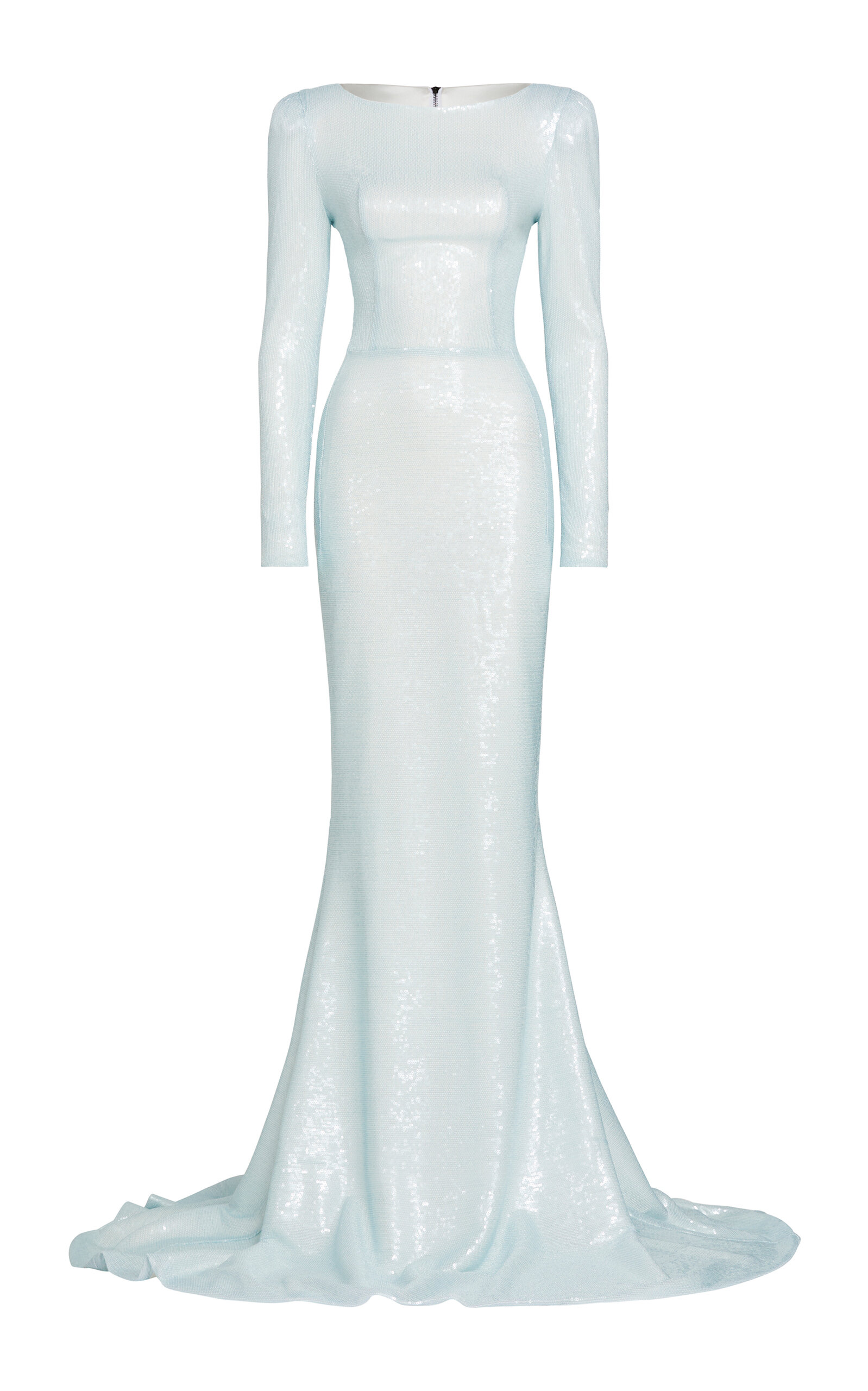 Maticevski Designate Sequined Gown In Turquoise