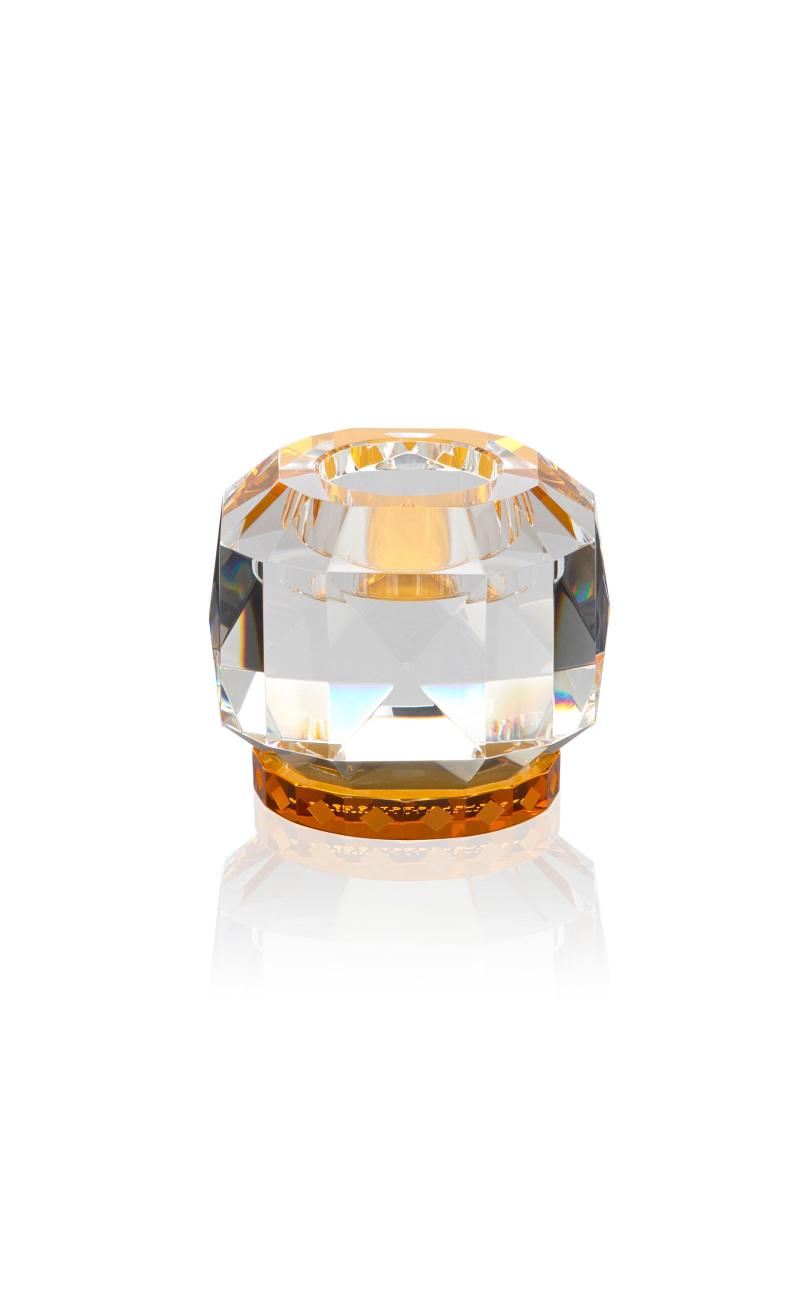Reflections Copenhagen - Texas Crystal Tealight Holder - Clear In Multi