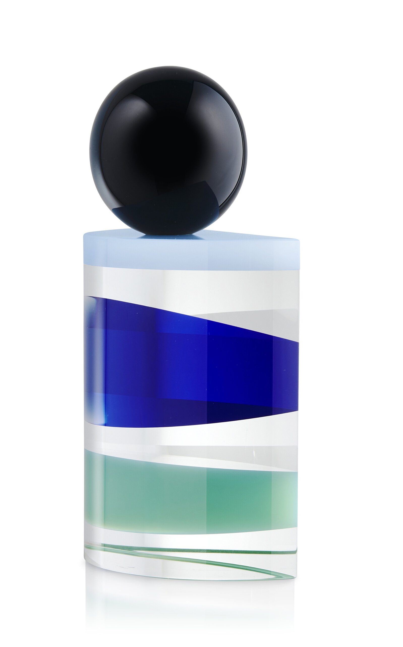 Reflections Copenhagen - Prima Crystal And Onyx Bookend - White In Multi