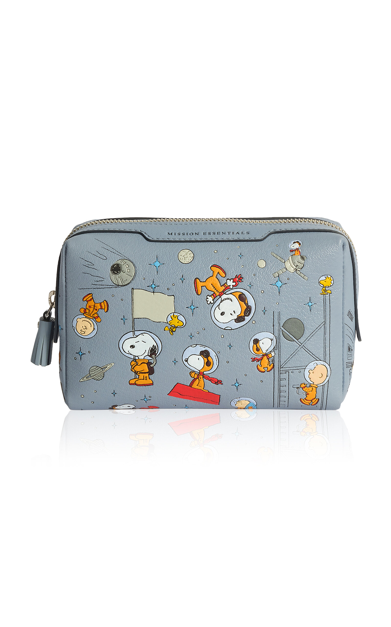Anya Hindmarch - Peanuts All Over Space Snoopy Mission Essentials Pouch - Blue