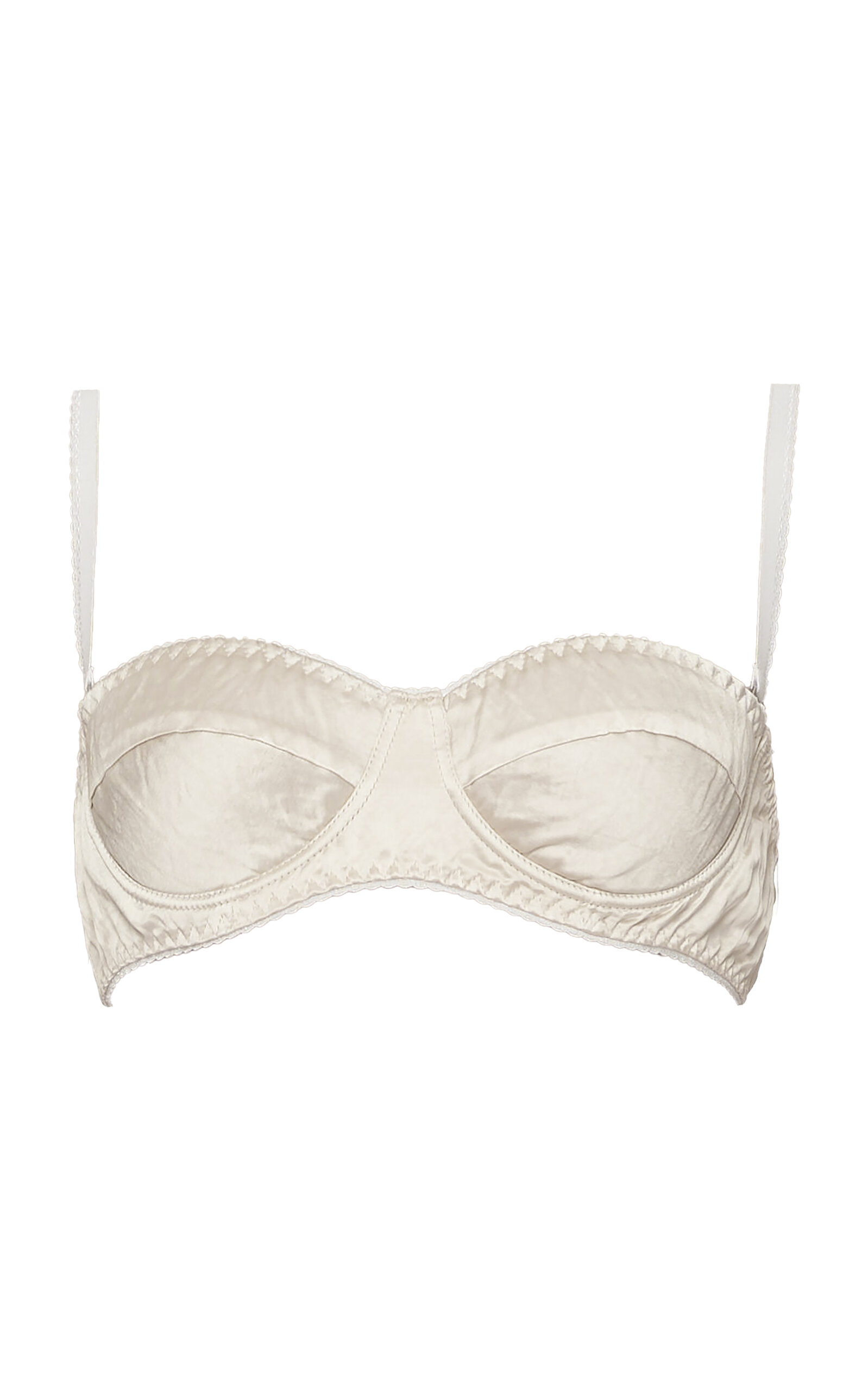 DES_PHEMMES Balconette Satin Bra - Moda Operandi