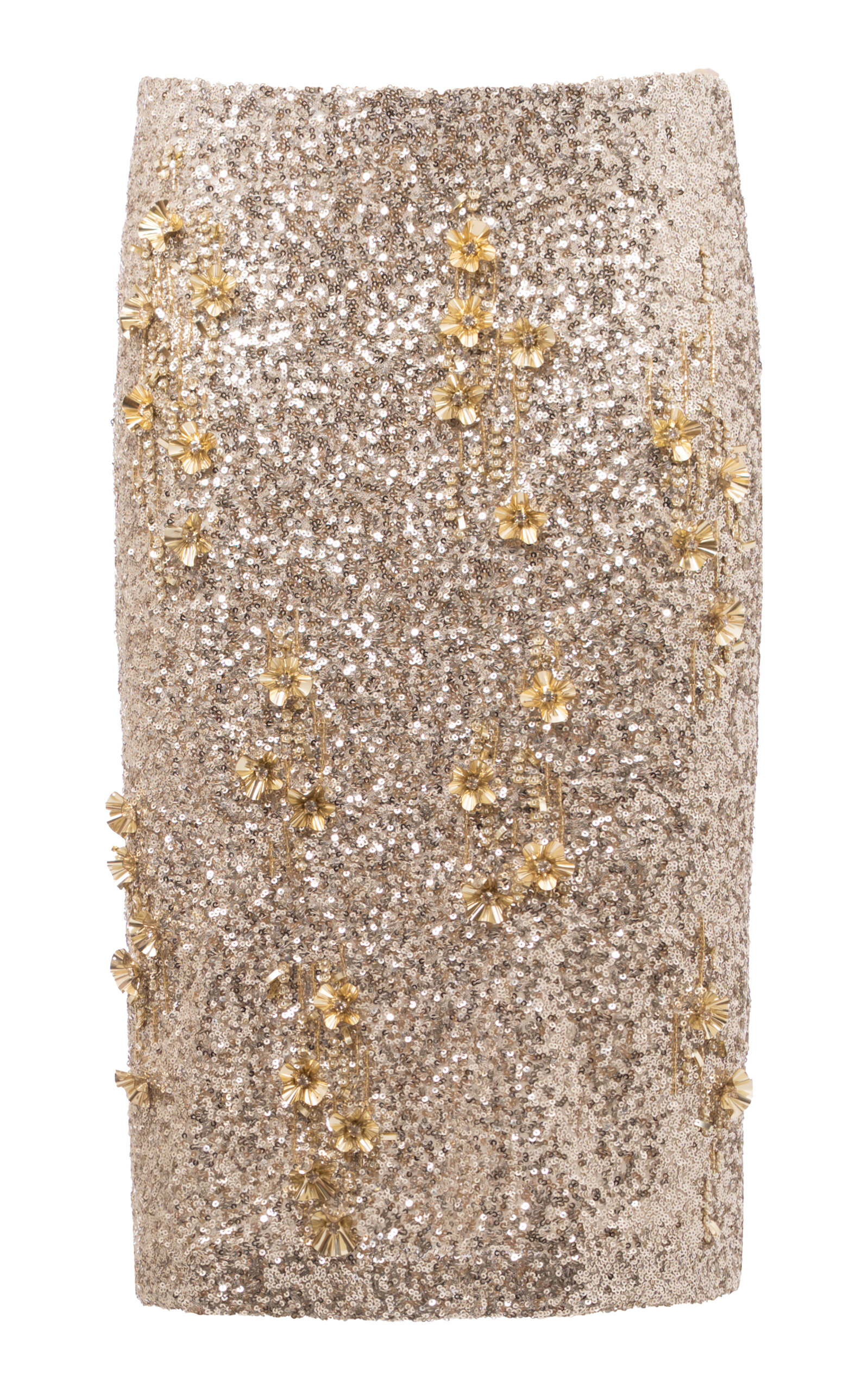 Des_phemmes Classic Embellished Midi Skirt In Multi