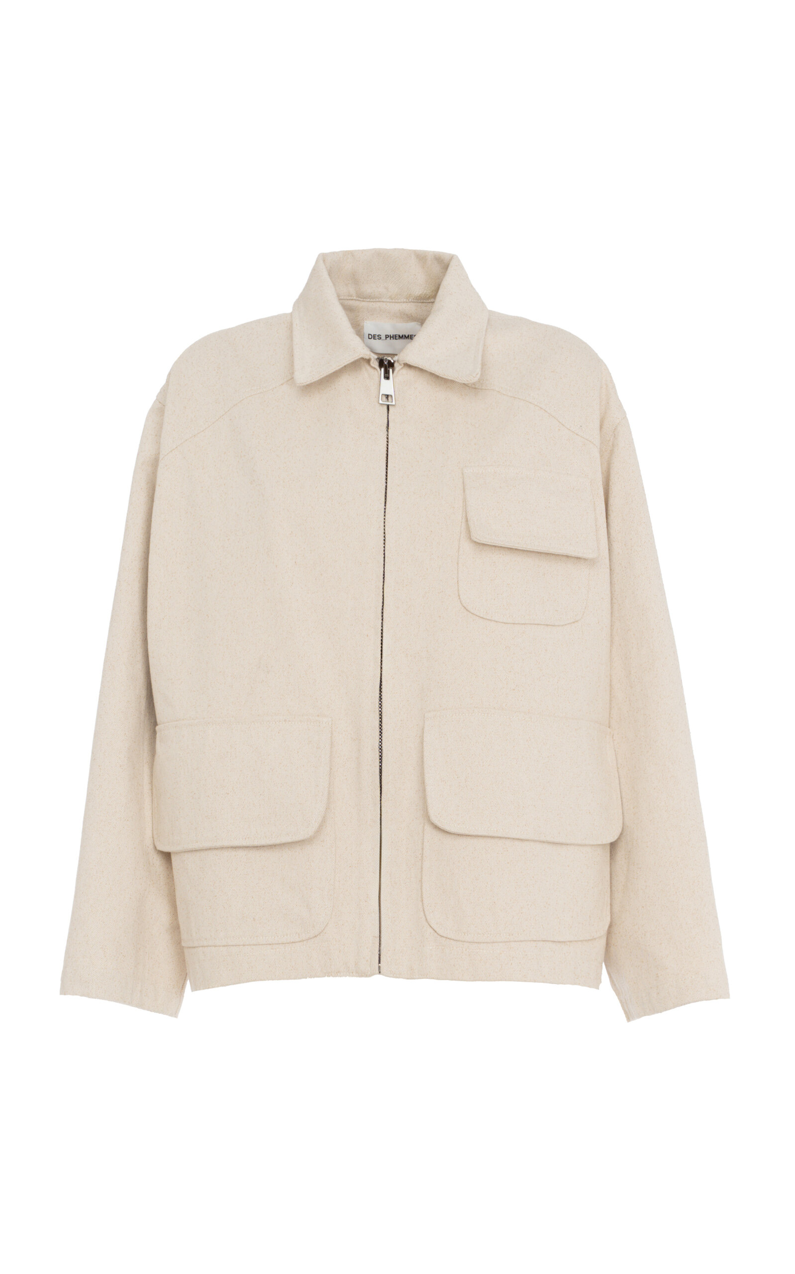 Des_phemmes Workwear Cotton-blend Jacket In Neutral