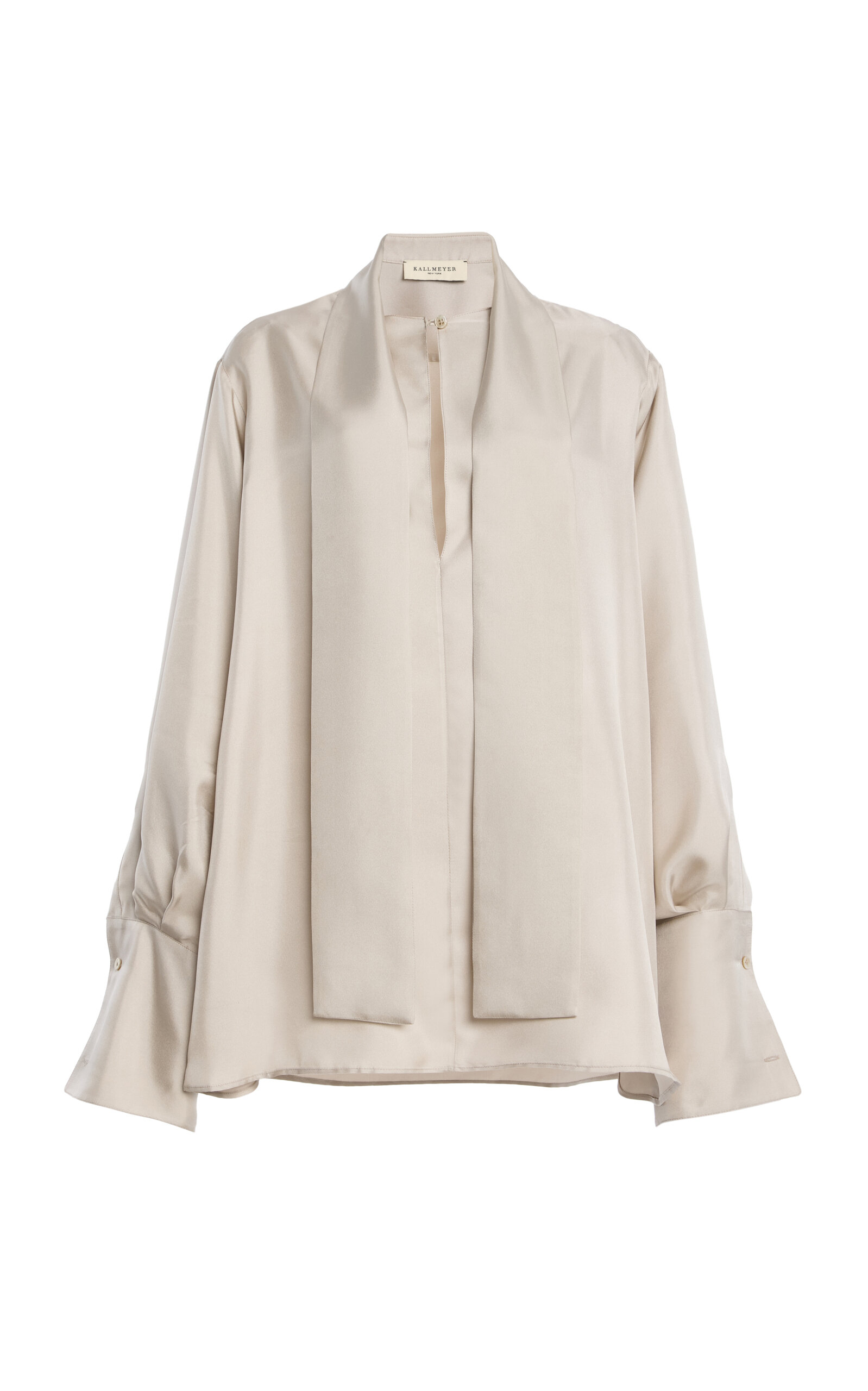 Kallmeyer Merryn Keyhole Silk Top In White