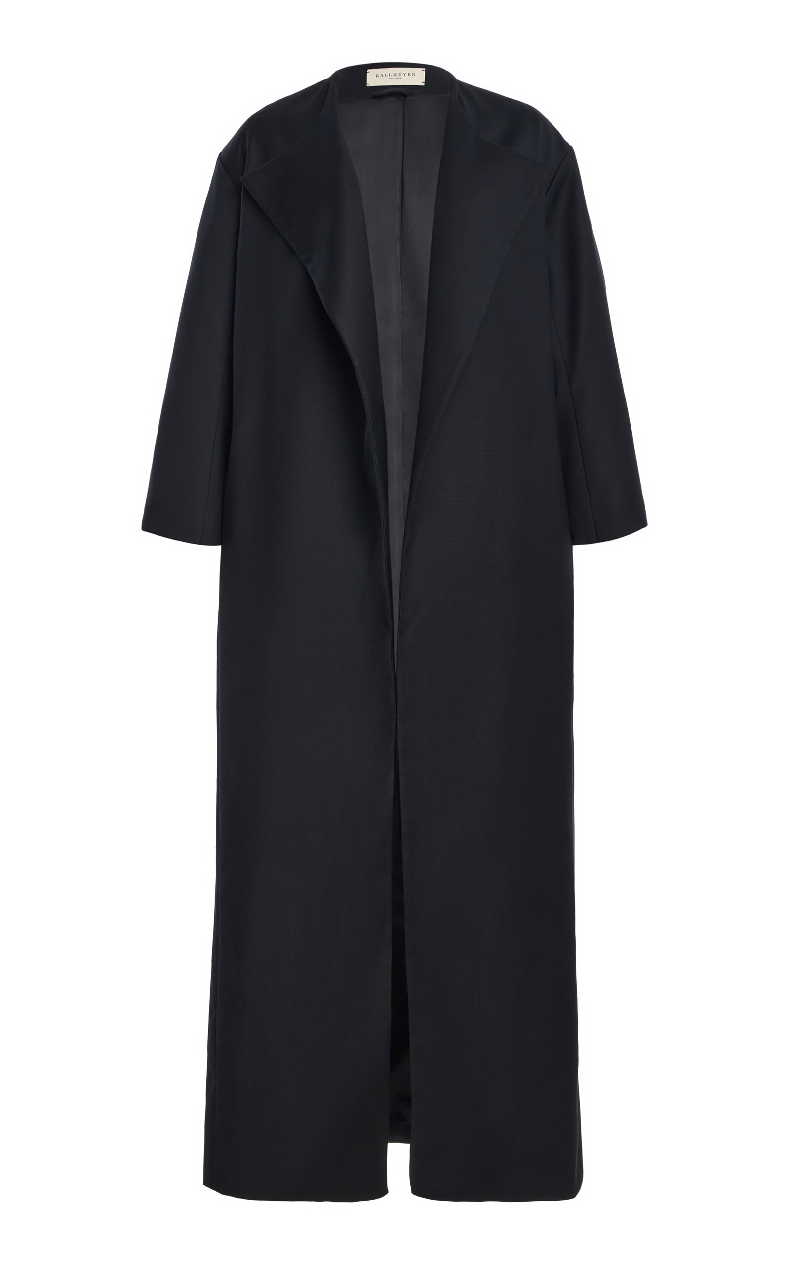 Kallmeyer Pascal Wool-blend Duster Coat In Black