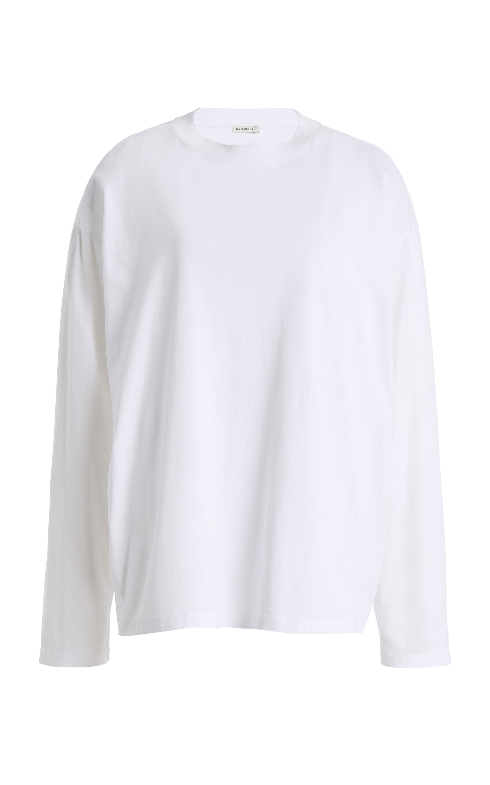 Kallmeyer Poppy Long Sleeve Cotton Top In White