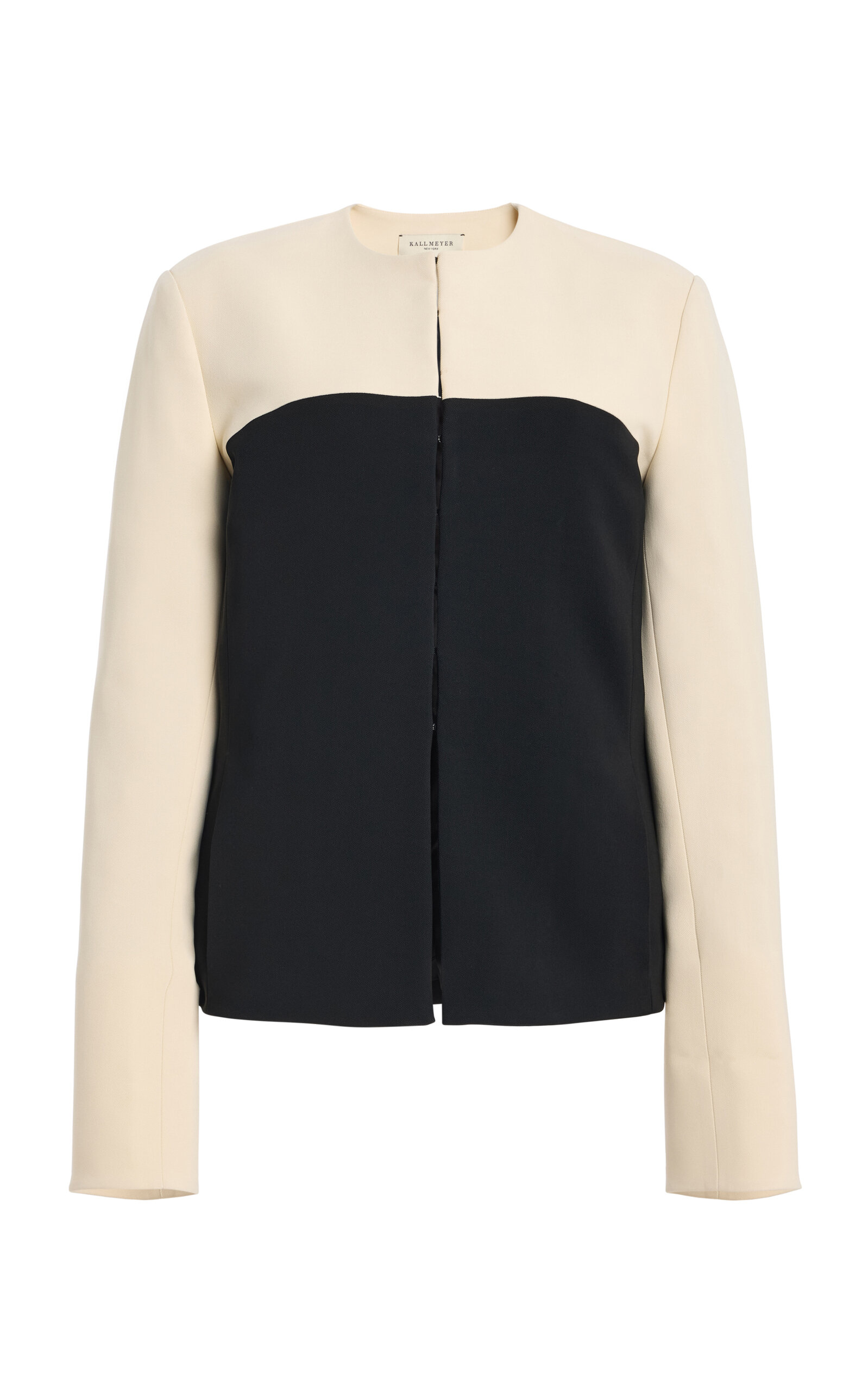 Kallmeyer Tilda Color Blocked Blazer In Black,white