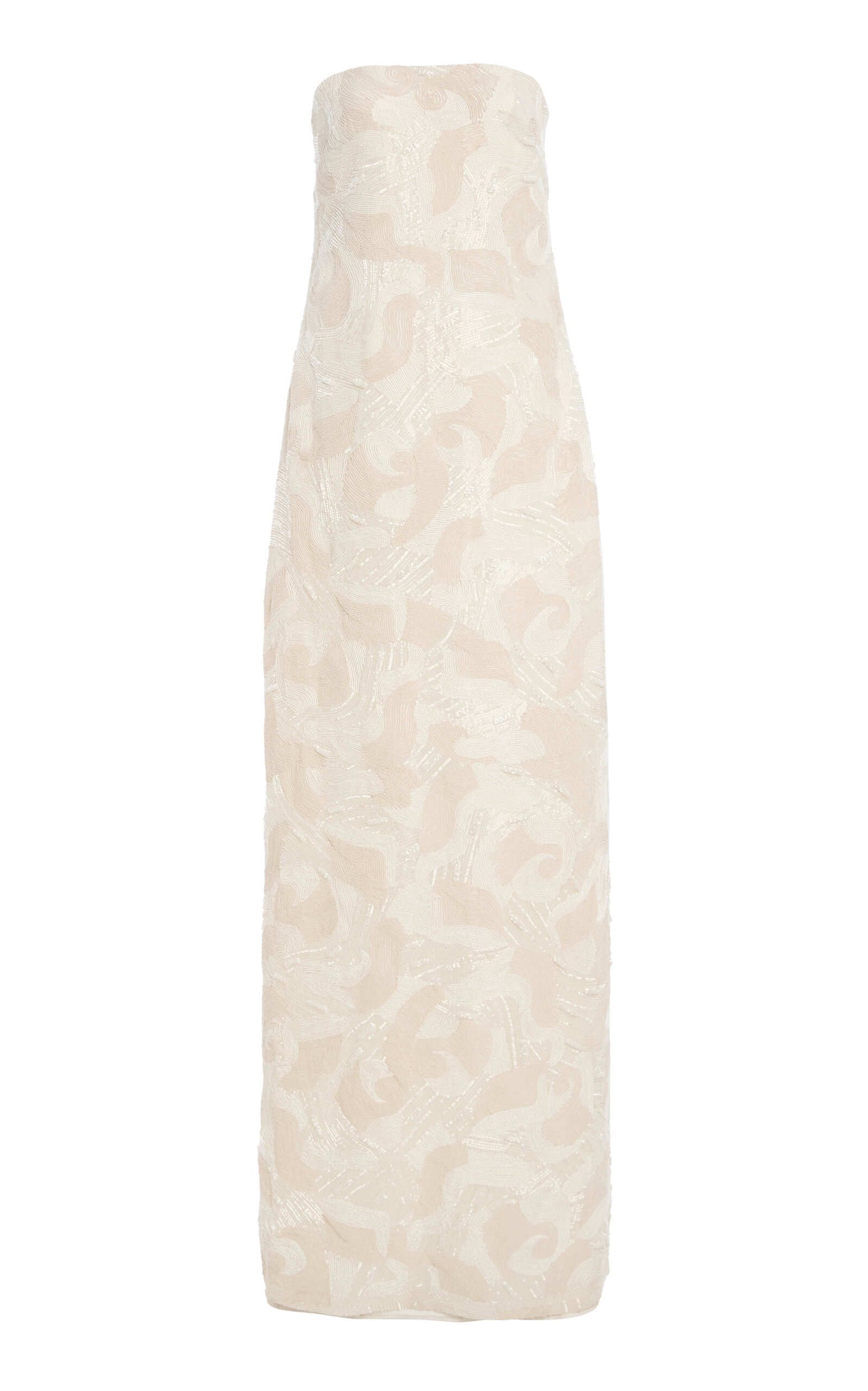 Kallmeyer Petra Textured Maxi Dress In Neutral