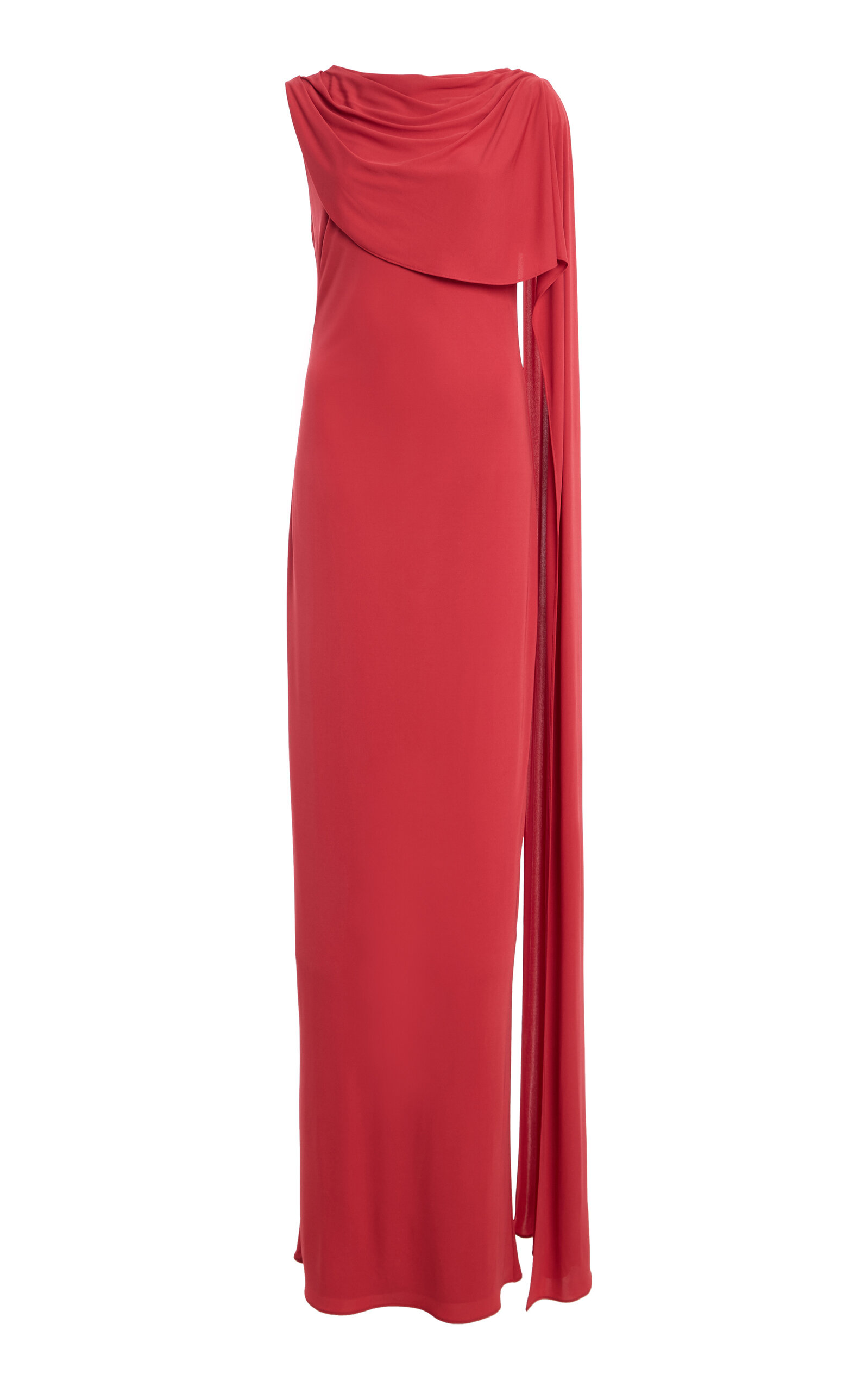 Kallmeyer Hillary Scarf Gown In Red