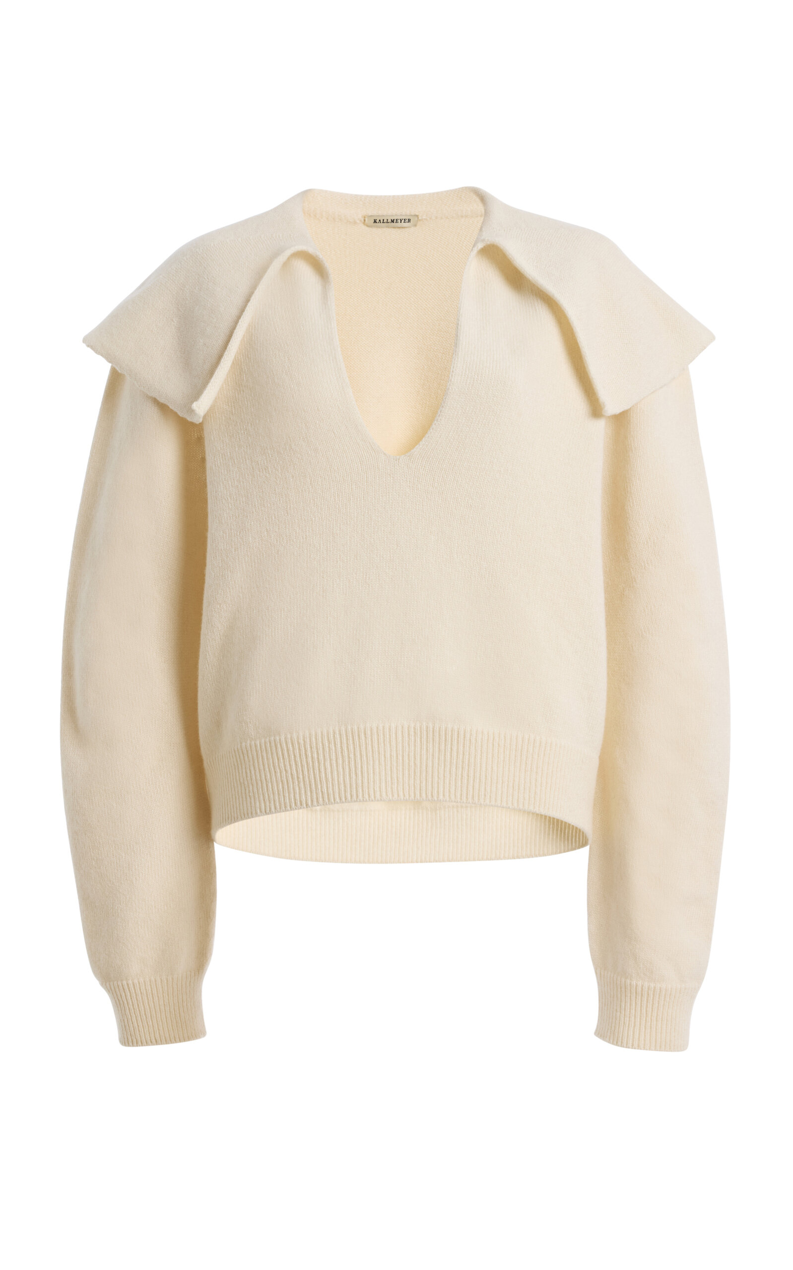 Kallmeyer Sami Cashmere Sailor Sweater In Off-white