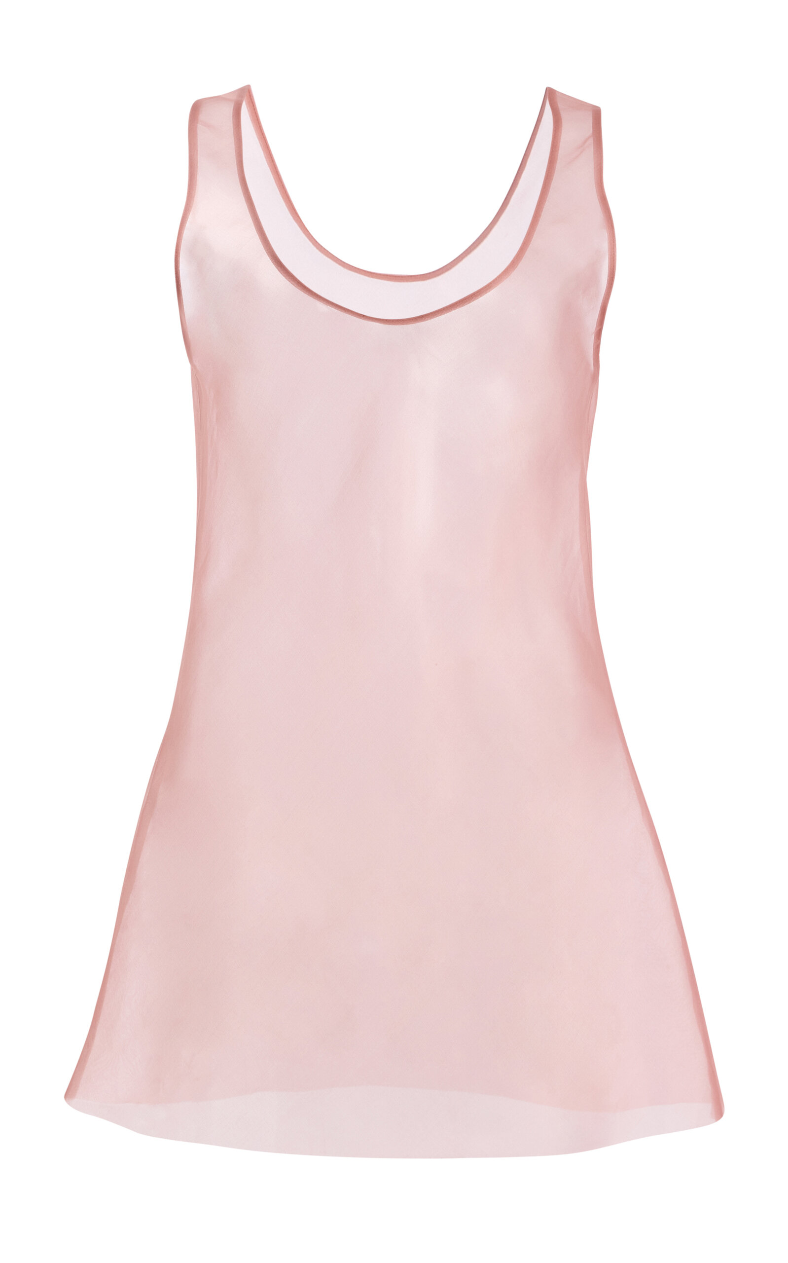 Kallmeyer Arlo Sheer Silk Tank Top In Pink