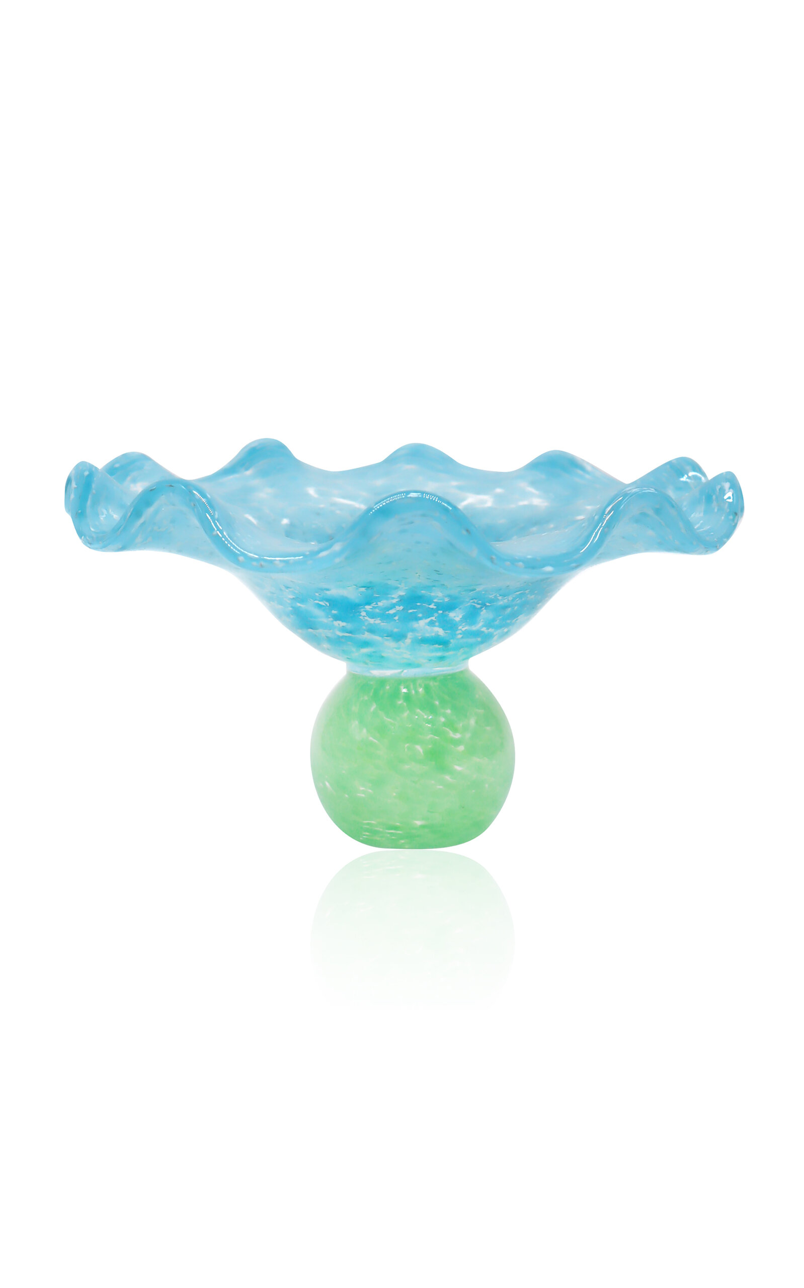 Laetitia Rouget - Ana Glass Soucoupe  Green And Turquoise - Multi