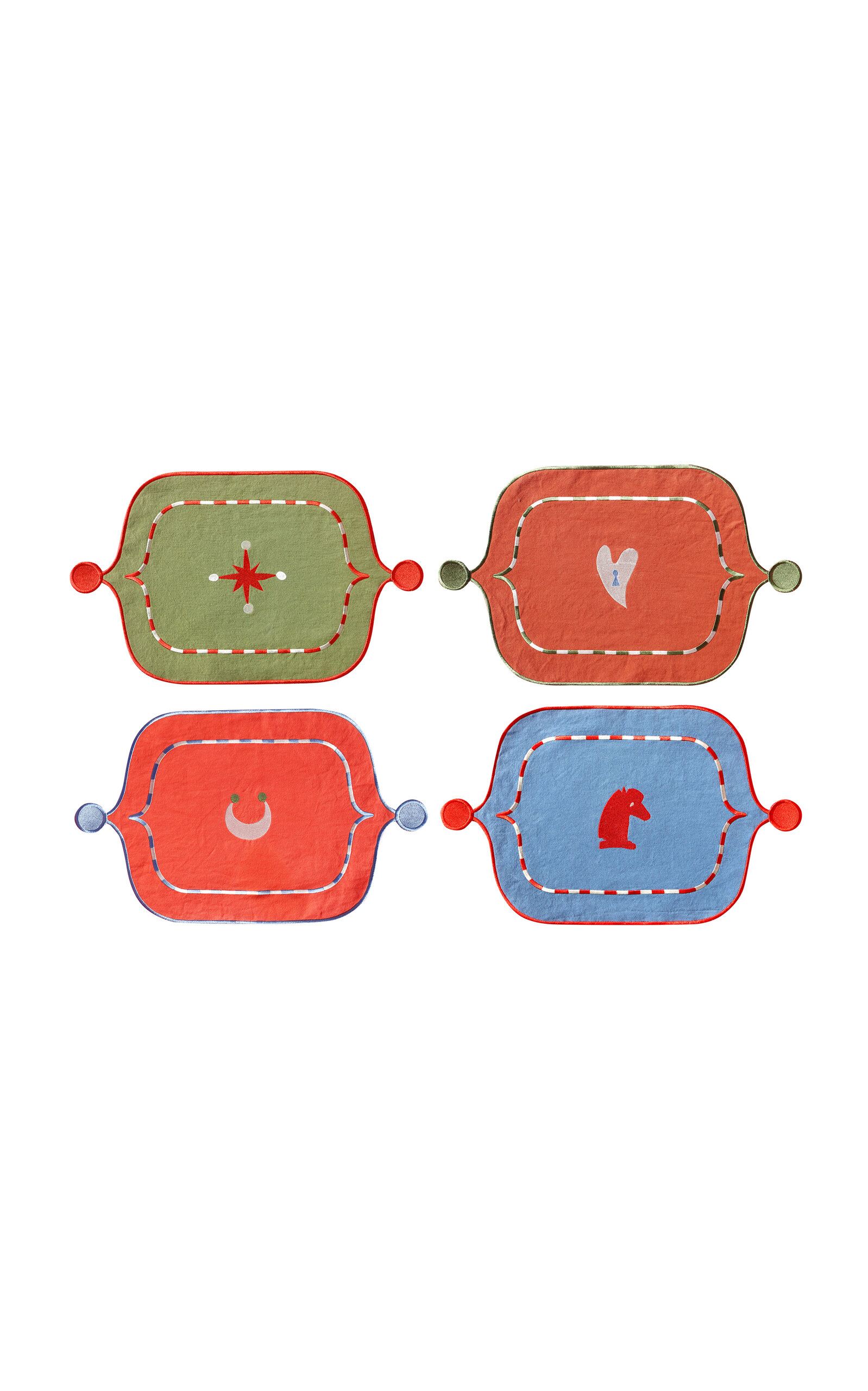 Laetitia Rouget - Love Nights - Set Of 4 Placemats - Multi