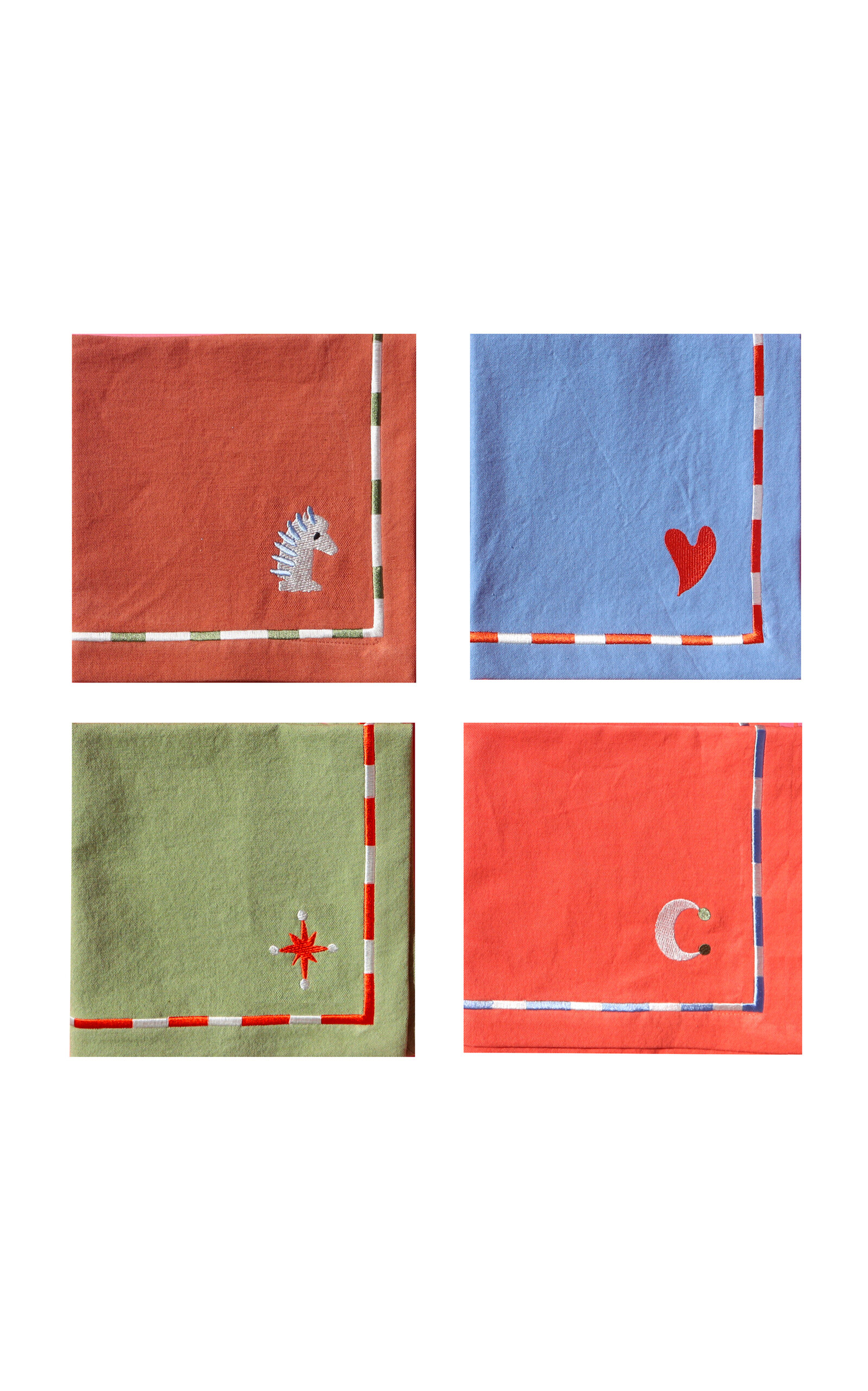 Laetitia Rouget - Love Nights - Set Of 4 Napkins - Multi